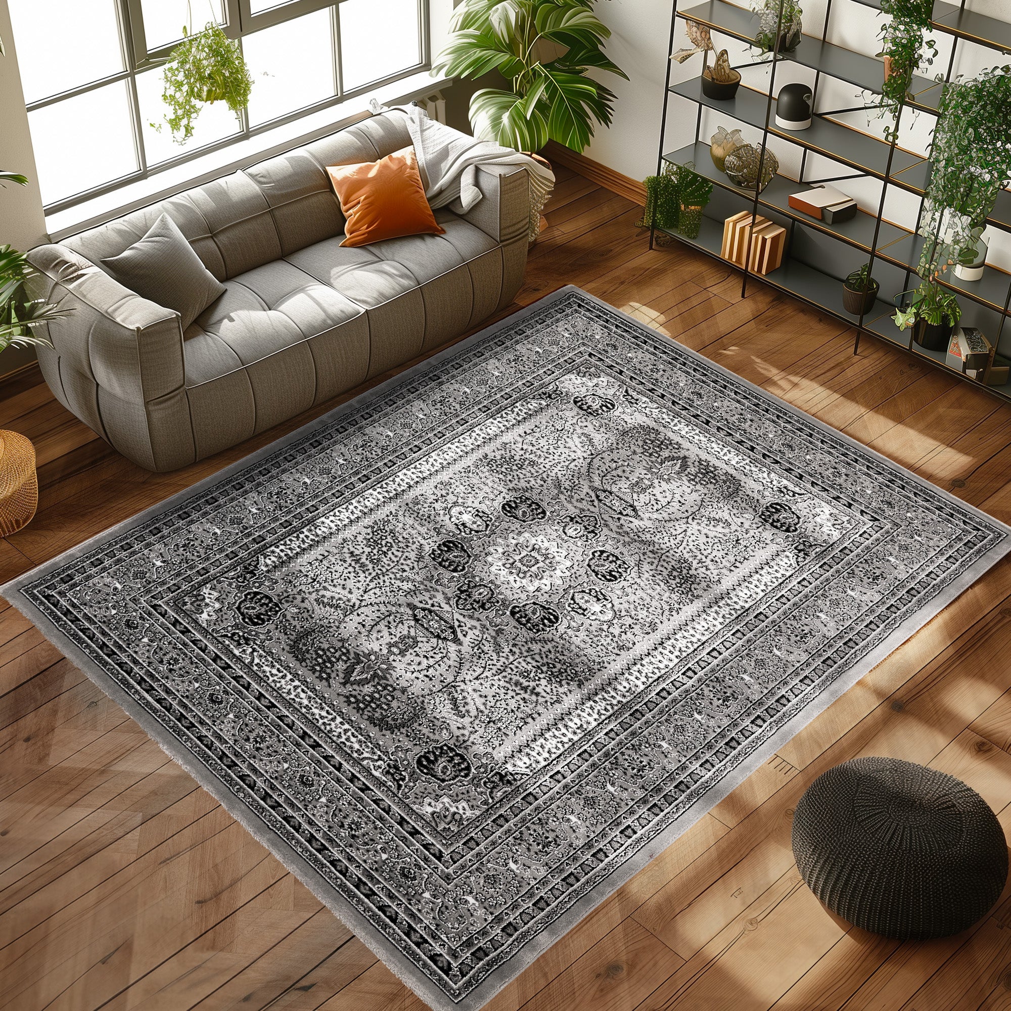 Orinet Teppich Klassisch Optik Webteppich orientalisch Design Teppich Wohnzimmer