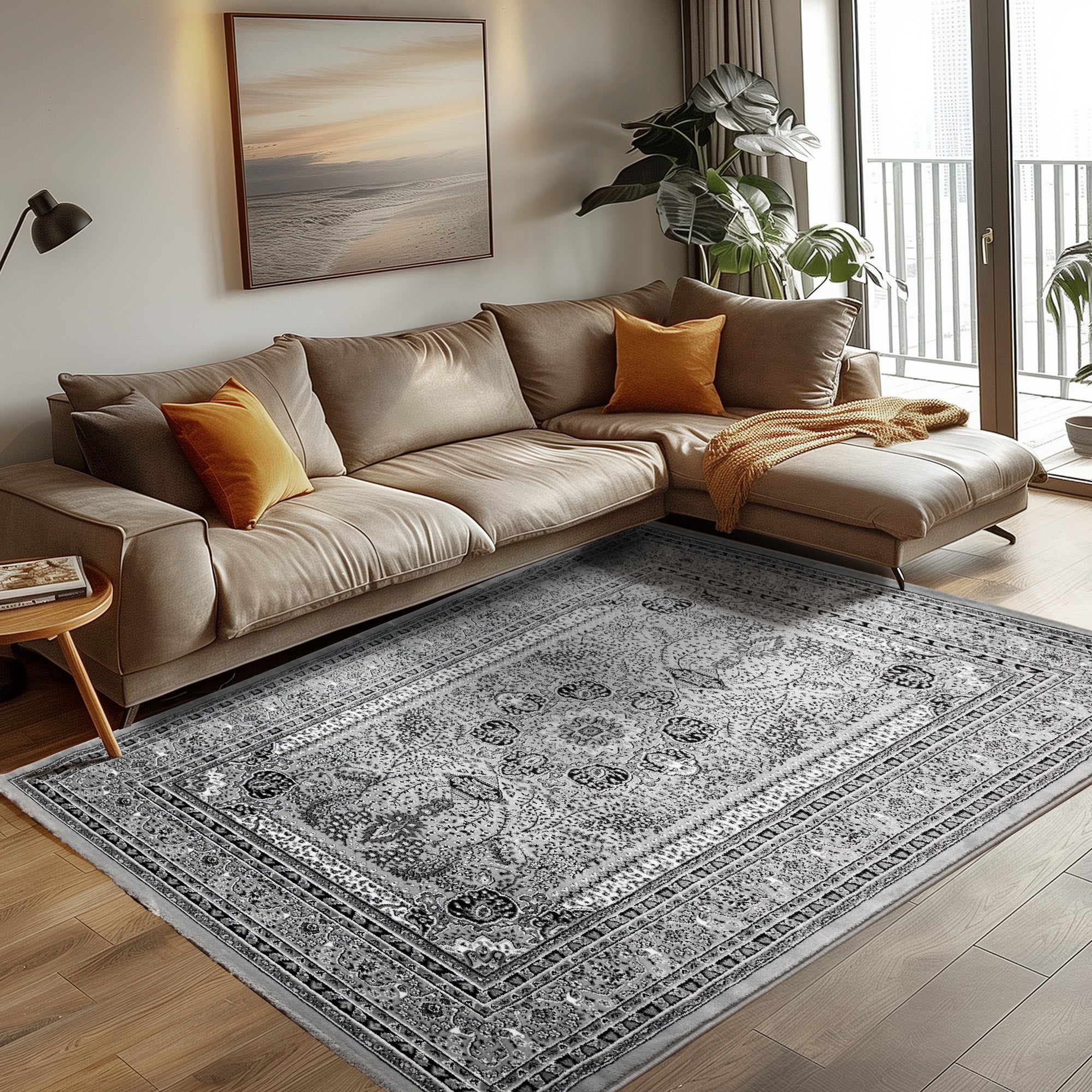 Orinet Teppich Klassisch Optik Webteppich orientalisch Design Teppich Wohnzimmer