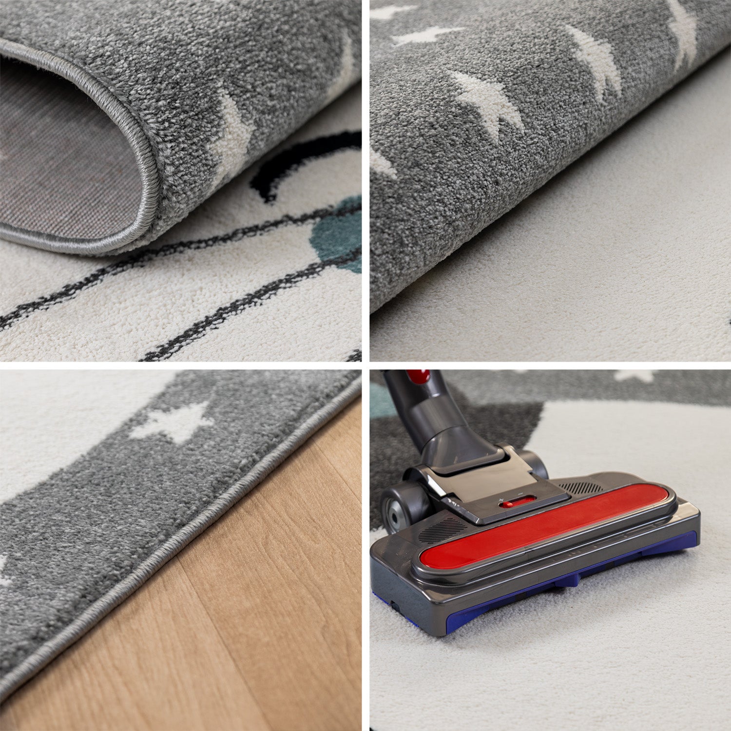 Kinderteppich Junge Katze Design Babyzimmer Teppich Kinderzimmer Pflegeleicht
