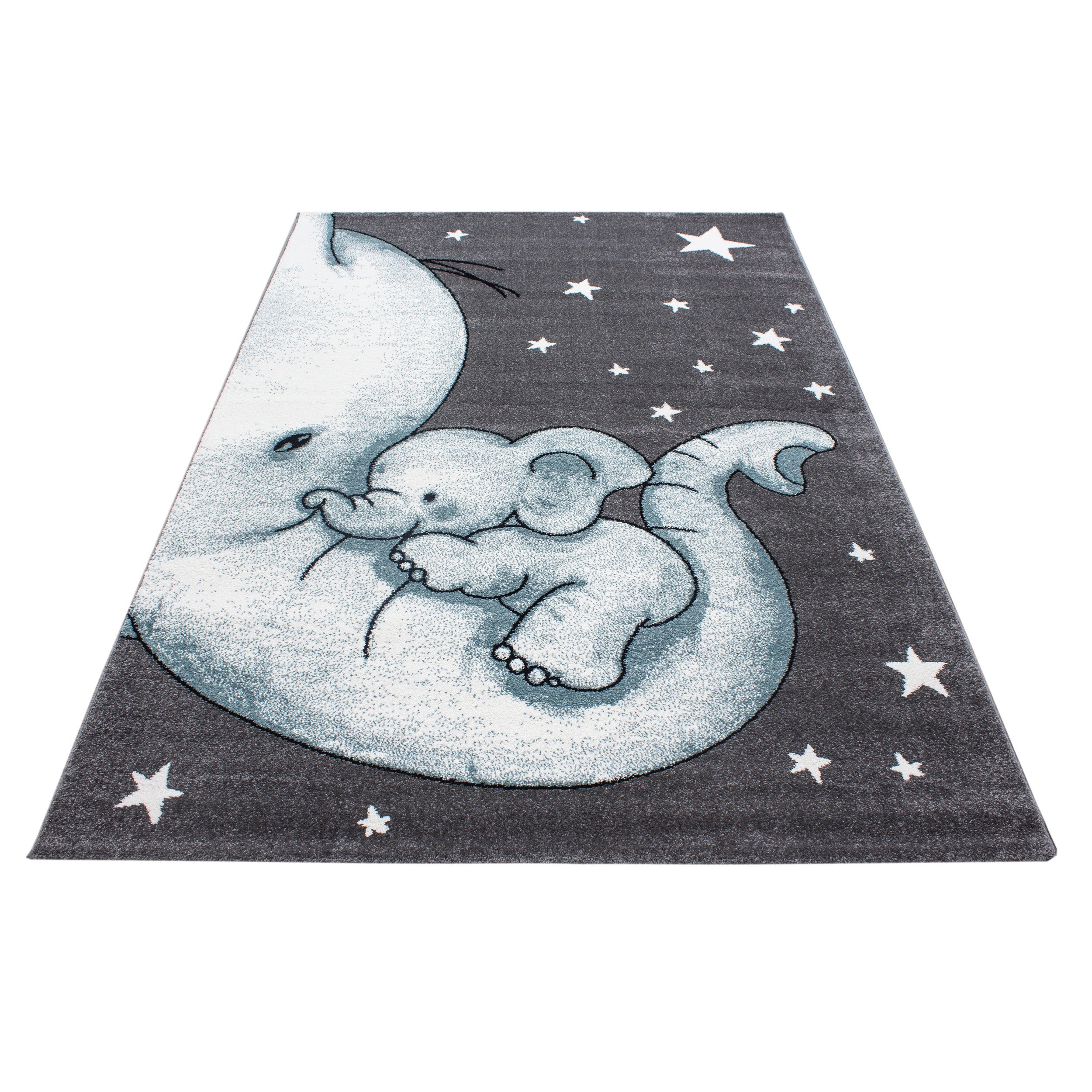 Kinderteppich Junge Elefant Design Babyzimmer Teppich Kinderzimmer Pflegeleicht