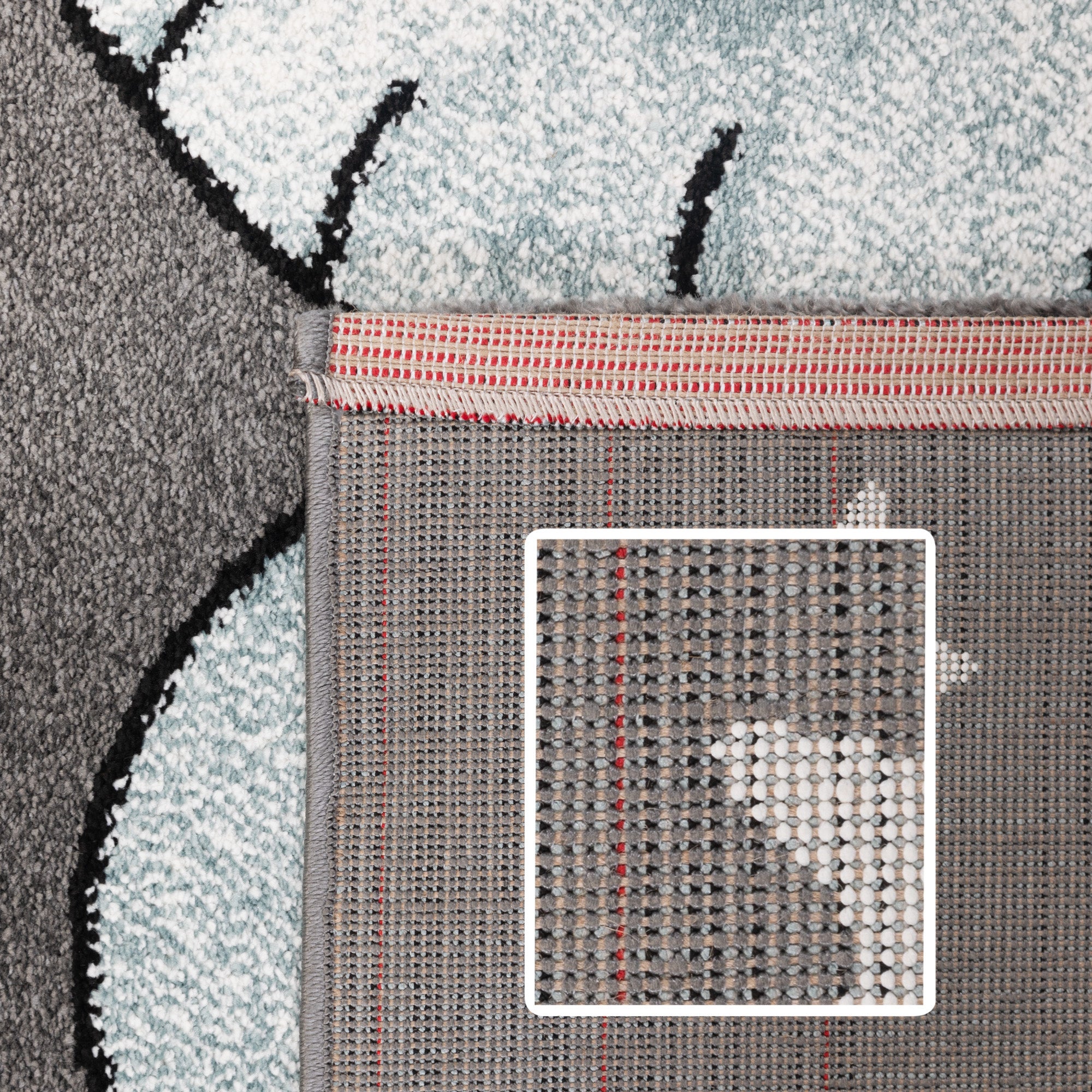 Kinderteppich Junge Elefant Design Babyzimmer Teppich Kinderzimmer Pflegeleicht