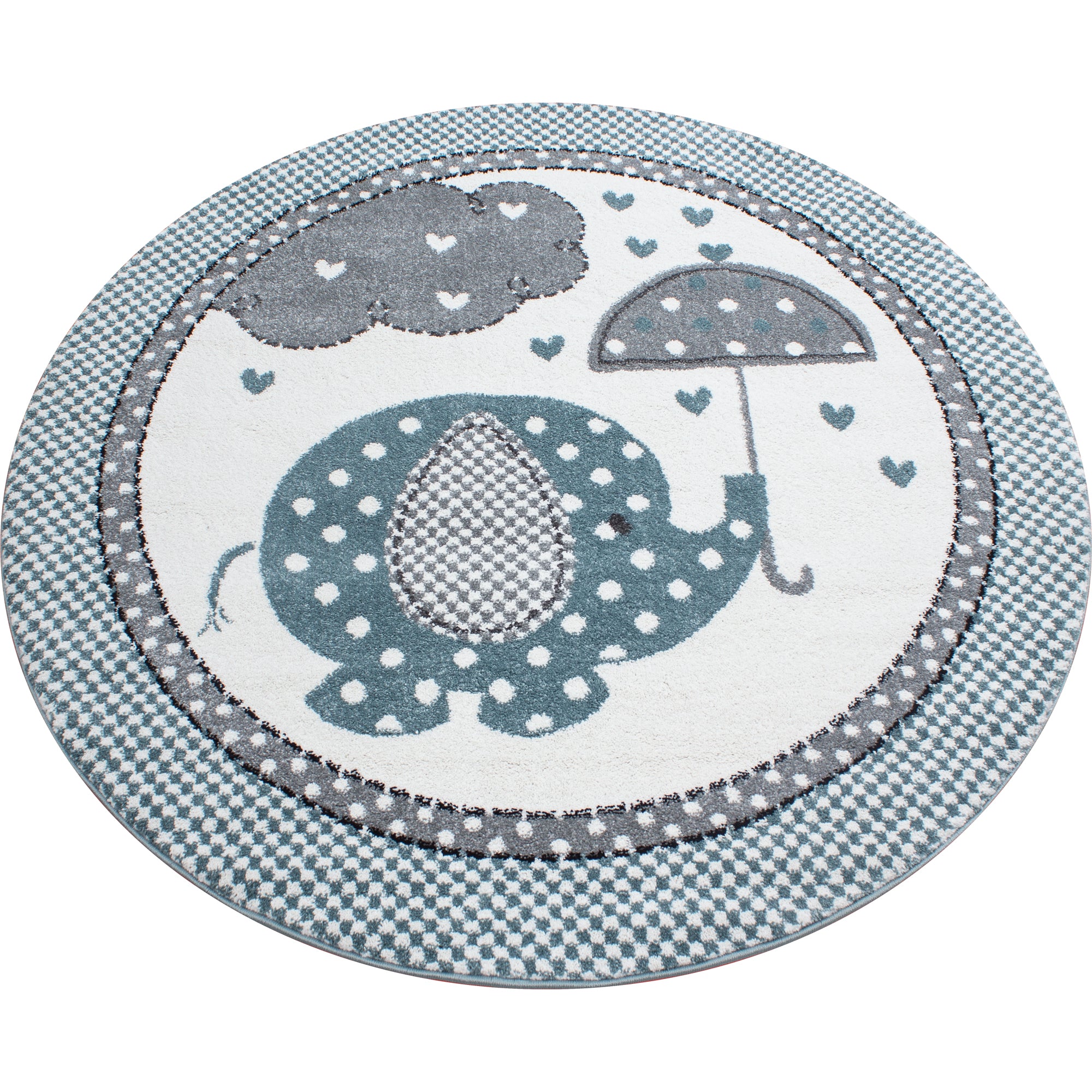 Kinderteppich Junge Elefant Design Babyzimmer Teppich Kinderzimmer Pflegeleicht