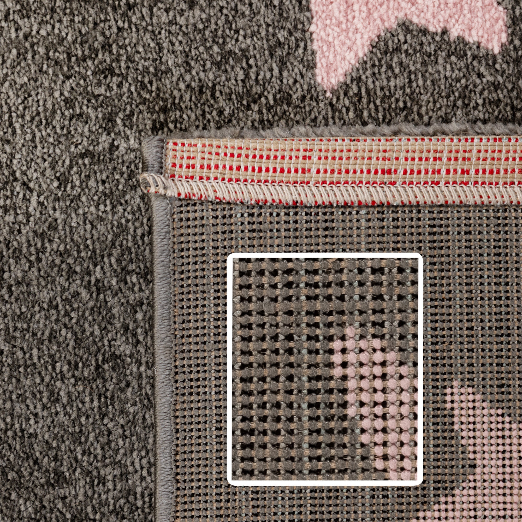 Kinderteppich Mädchen Stern Design Babyzimmer Teppich Kinderzimmer Pflegeleicht
