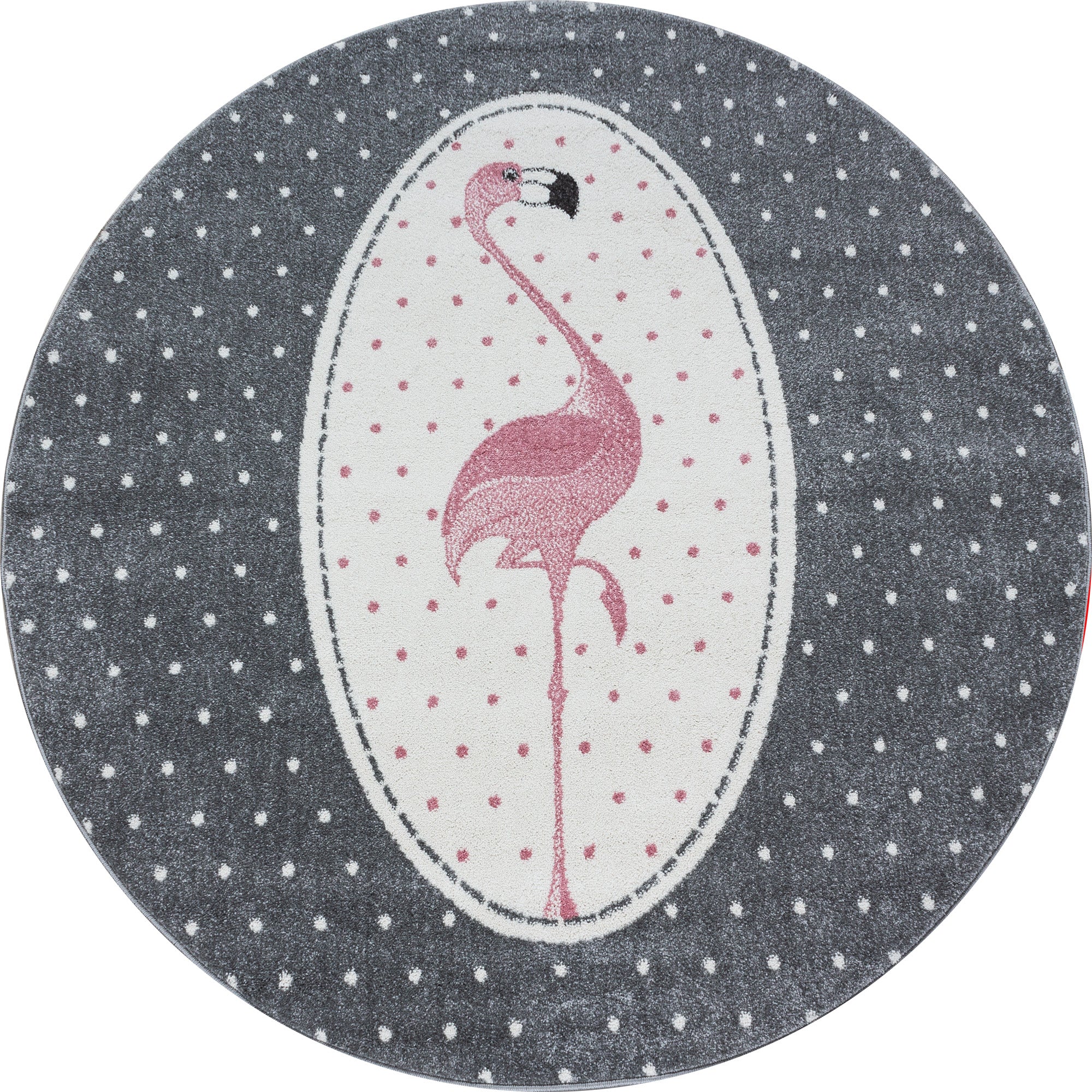Kinderteppich Mädchen süße Flamingo Design Babyzimmer Teppich Kinderzimmer
