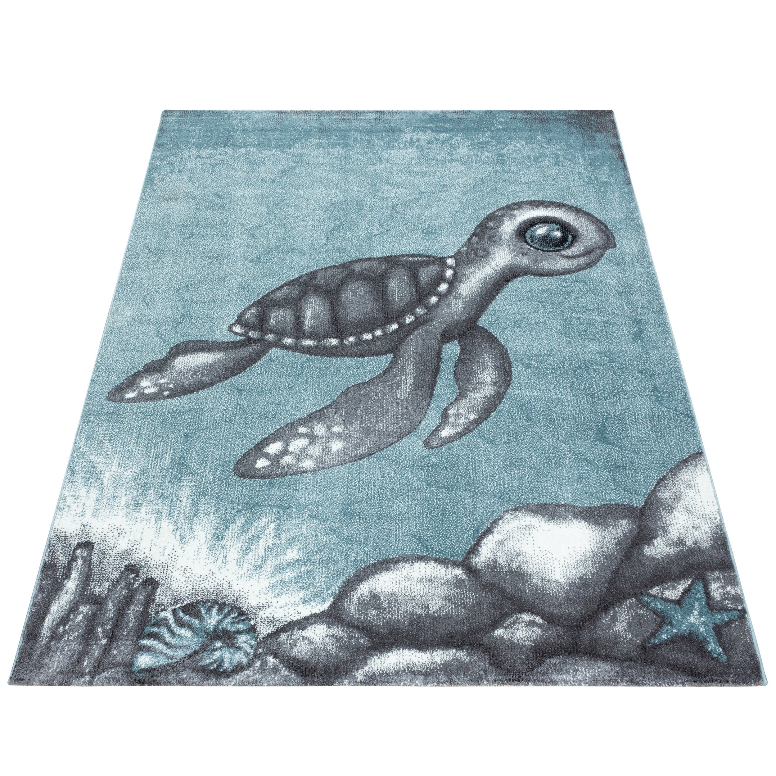 Children's Rug Children's Room Turtles Design Children's Rug Baby Room Soft