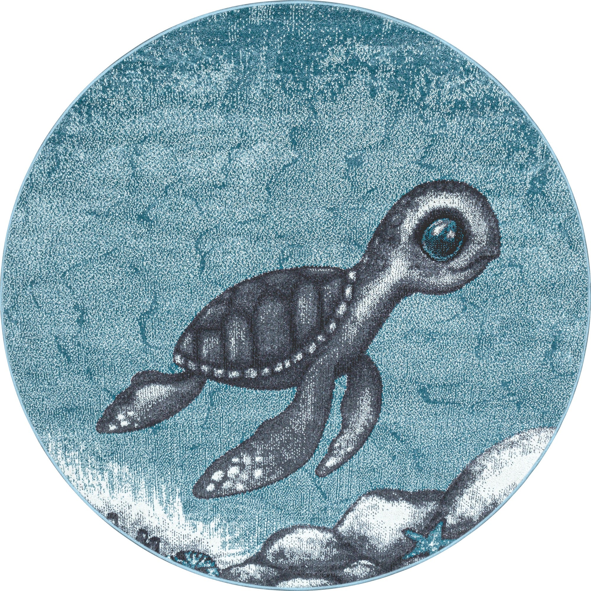 Children's Rug Children's Room Turtles Design Children's Rug Baby Room Soft