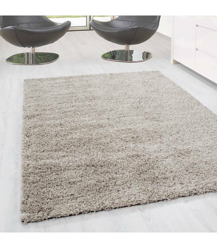 Deep pile shaggy long pile rug, living room rug, soft, plain in 14 colours