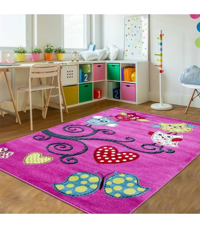 Children's carpet short pile lighthouse seafaring ship children's room gray beige