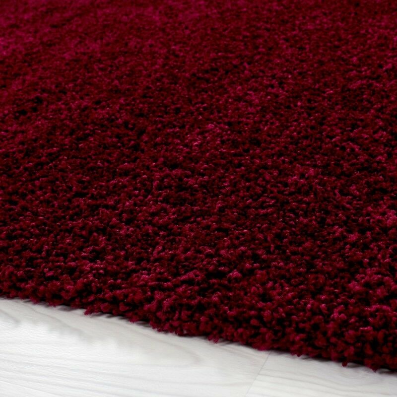 Deep pile shaggy long pile rug, living room rug, soft, plain in 14 colours