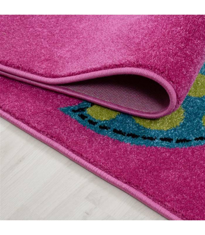 Children's carpet short pile lighthouse seafaring ship children's room gray beige