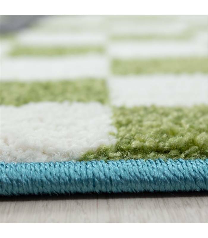 Children's carpet short pile lighthouse seafaring ship children's room gray beige