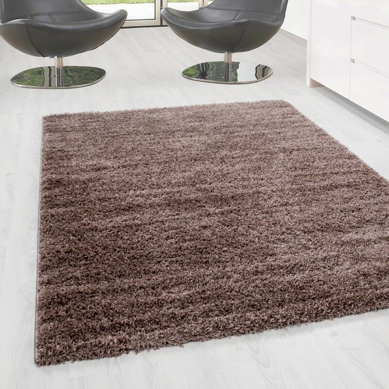 Hochflor Shaggy Langflor-Teppich Wohnzimmerteppich Soft Einfarbig in 14 Farben