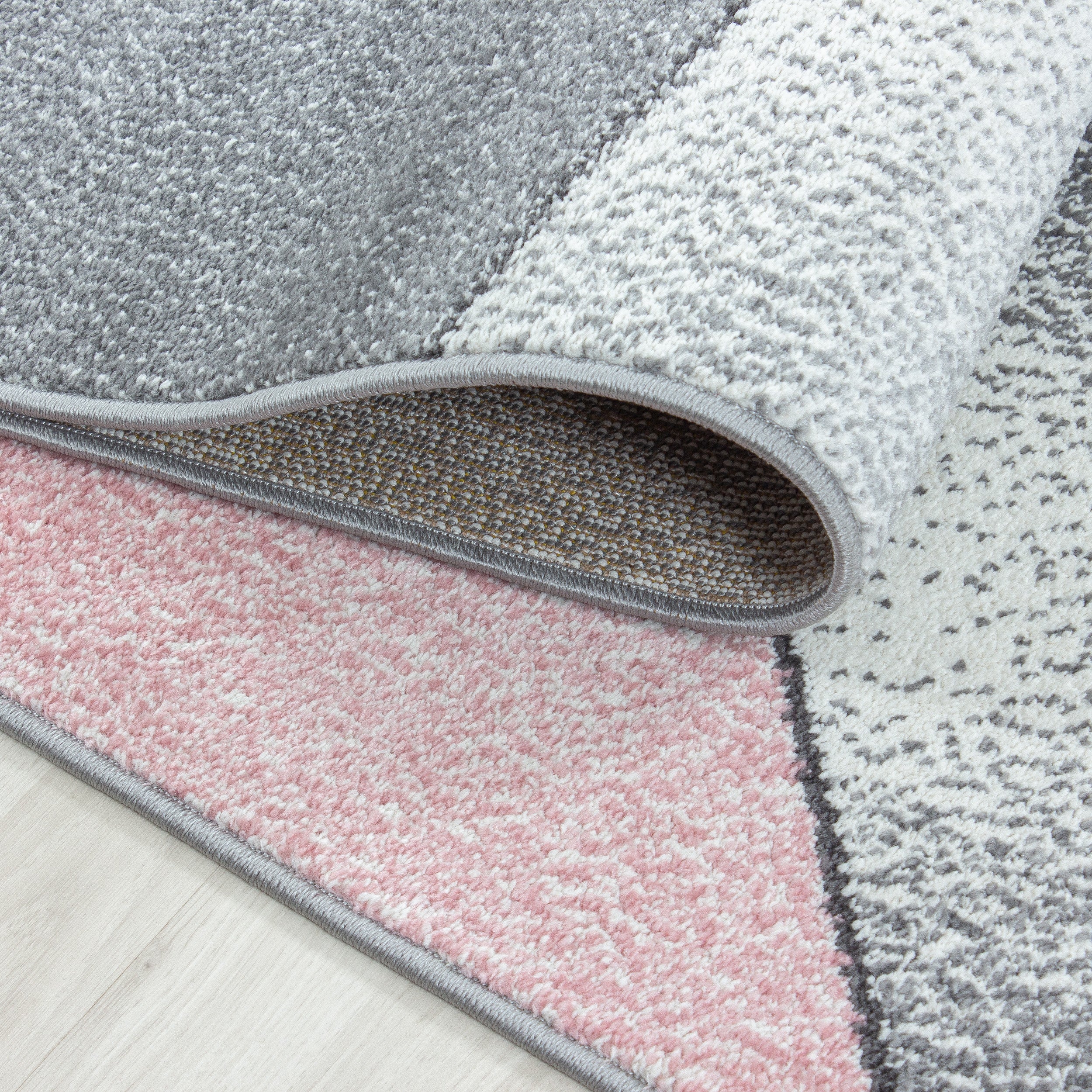 Modern Designer Kurzflor Teppich Geometrisch Design Weich Teppich Wohnzimmer