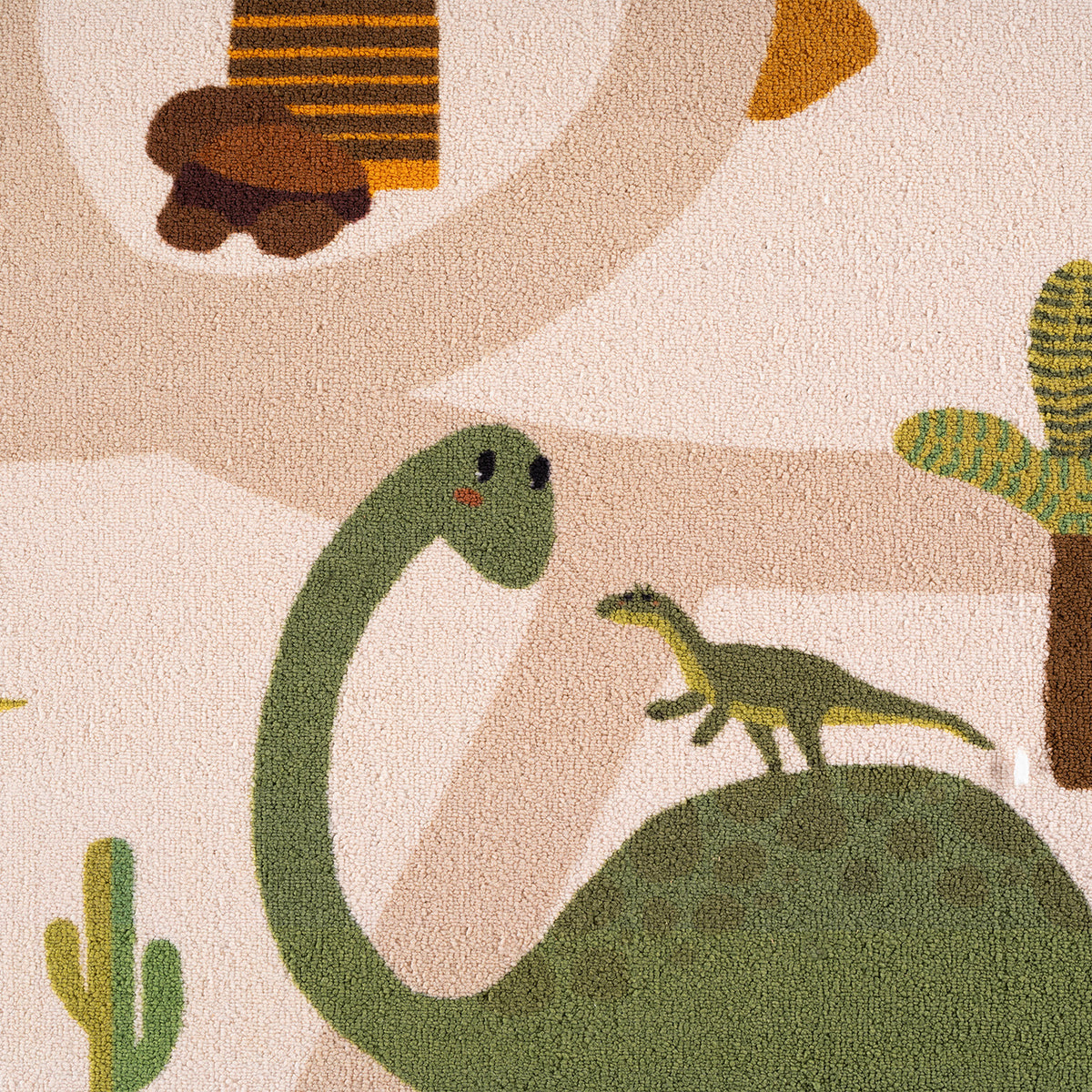 Carpettex Kinderteppich Dinosaurier Dino Straßen Spielteppich