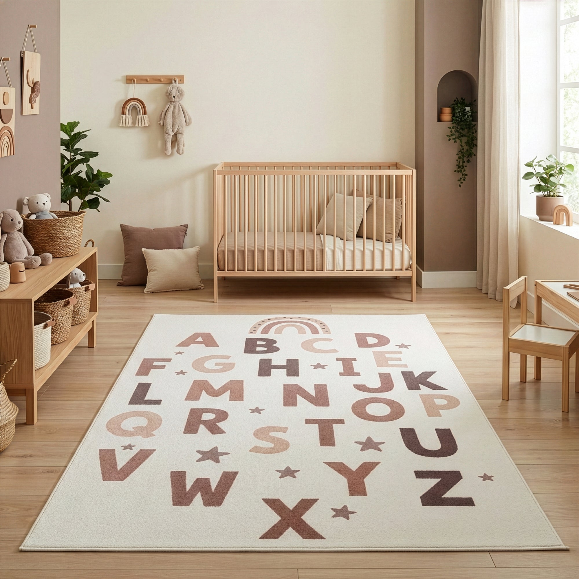 Carpettex Kinderteppich Alphabet Spielteppich für Kinderzimmer Spielecken