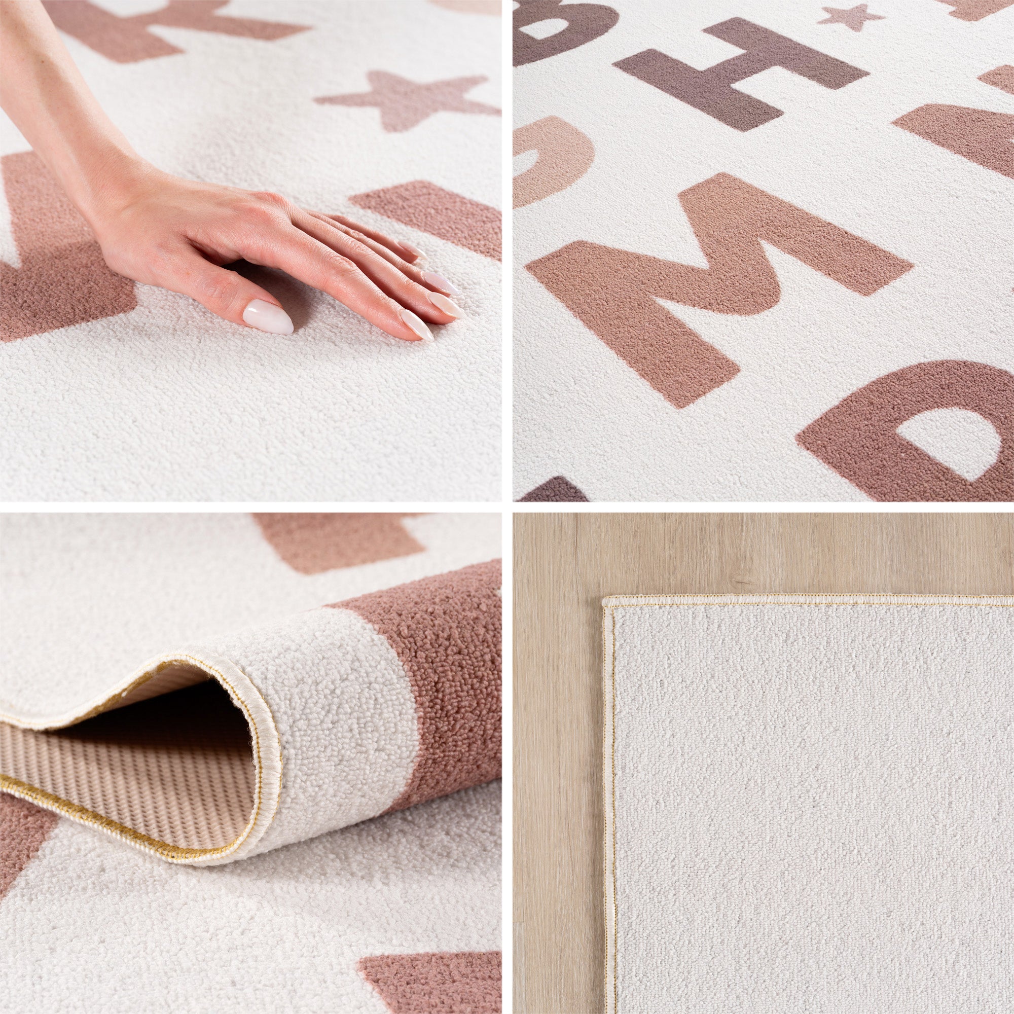 Carpettex Kinderteppich Alphabet Spielteppich für Kinderzimmer Spielecken