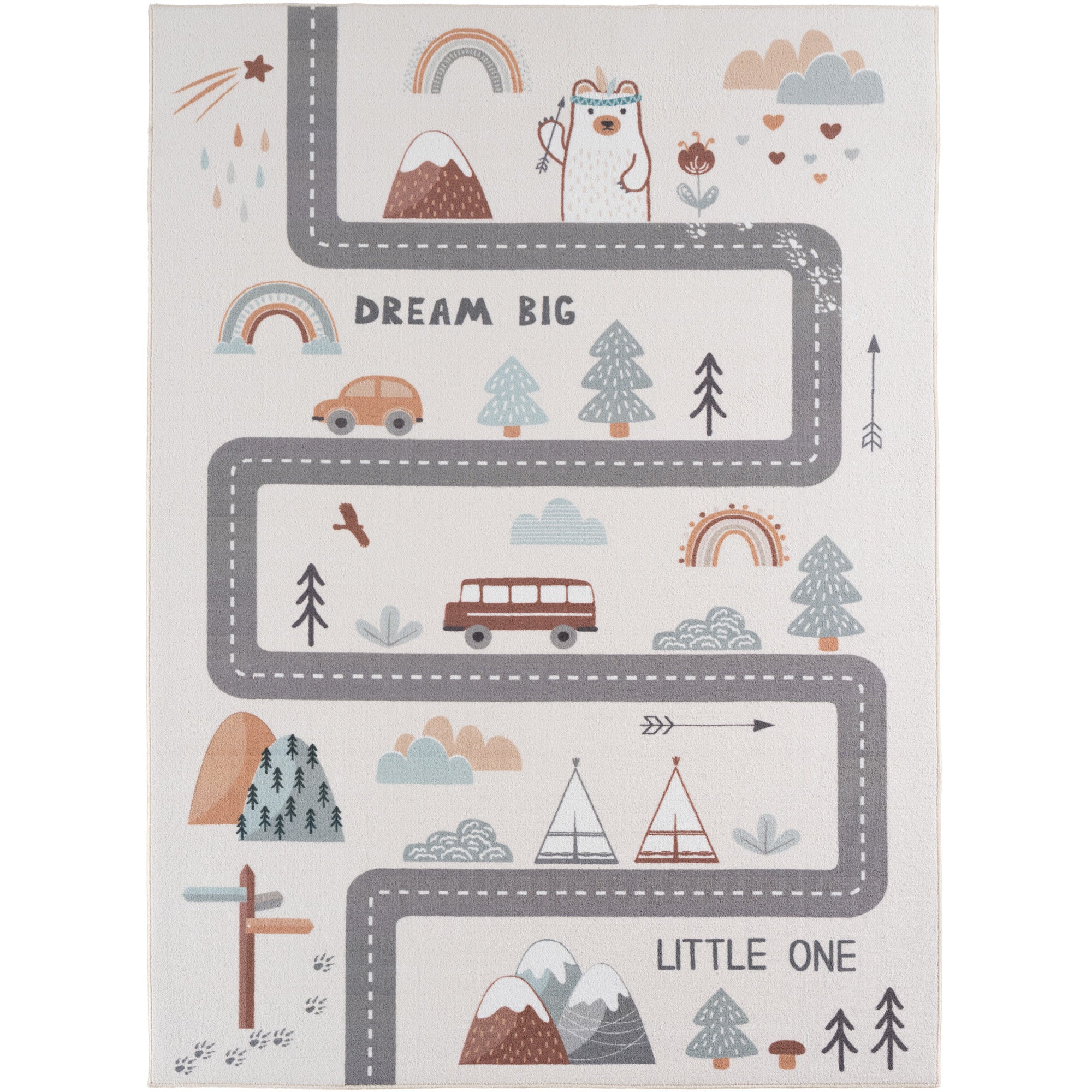 Carpettex Kinderteppich Straße Spielteppich für Kinderzimmer Spielecken