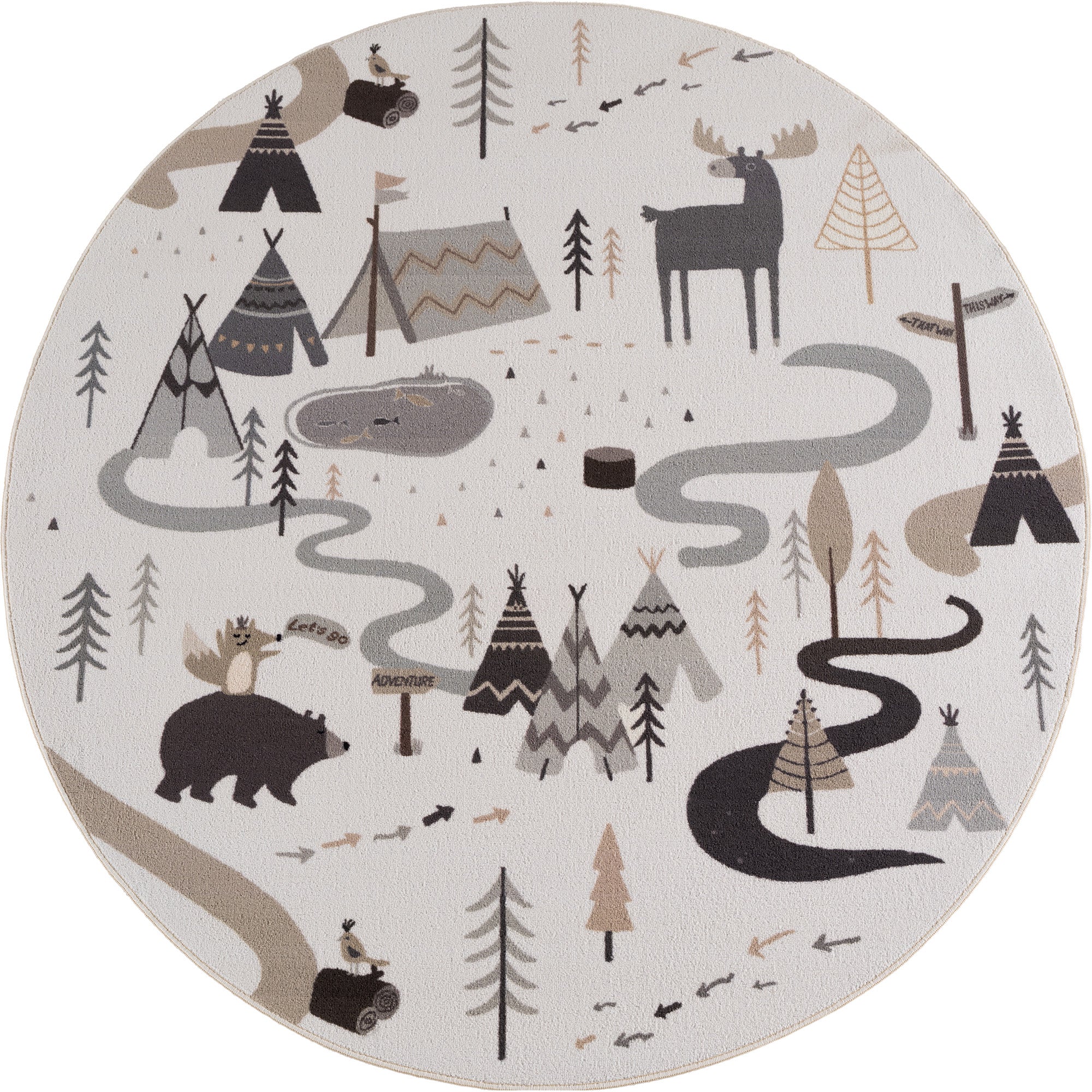 Carpettex Kinderteppich Tiere Spielteppich für Kinderzimmer Spielecken