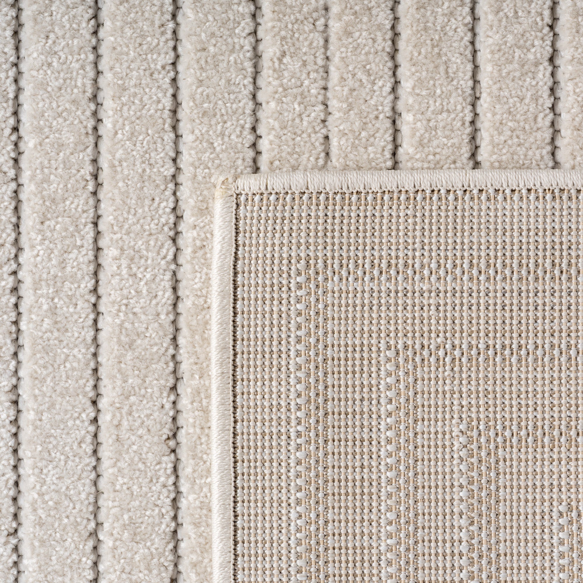 Tapis d'intérieur et d'extérieur Carpettex, résistant aux intempéries, pour salon ou balcon, lavable, couleur crème