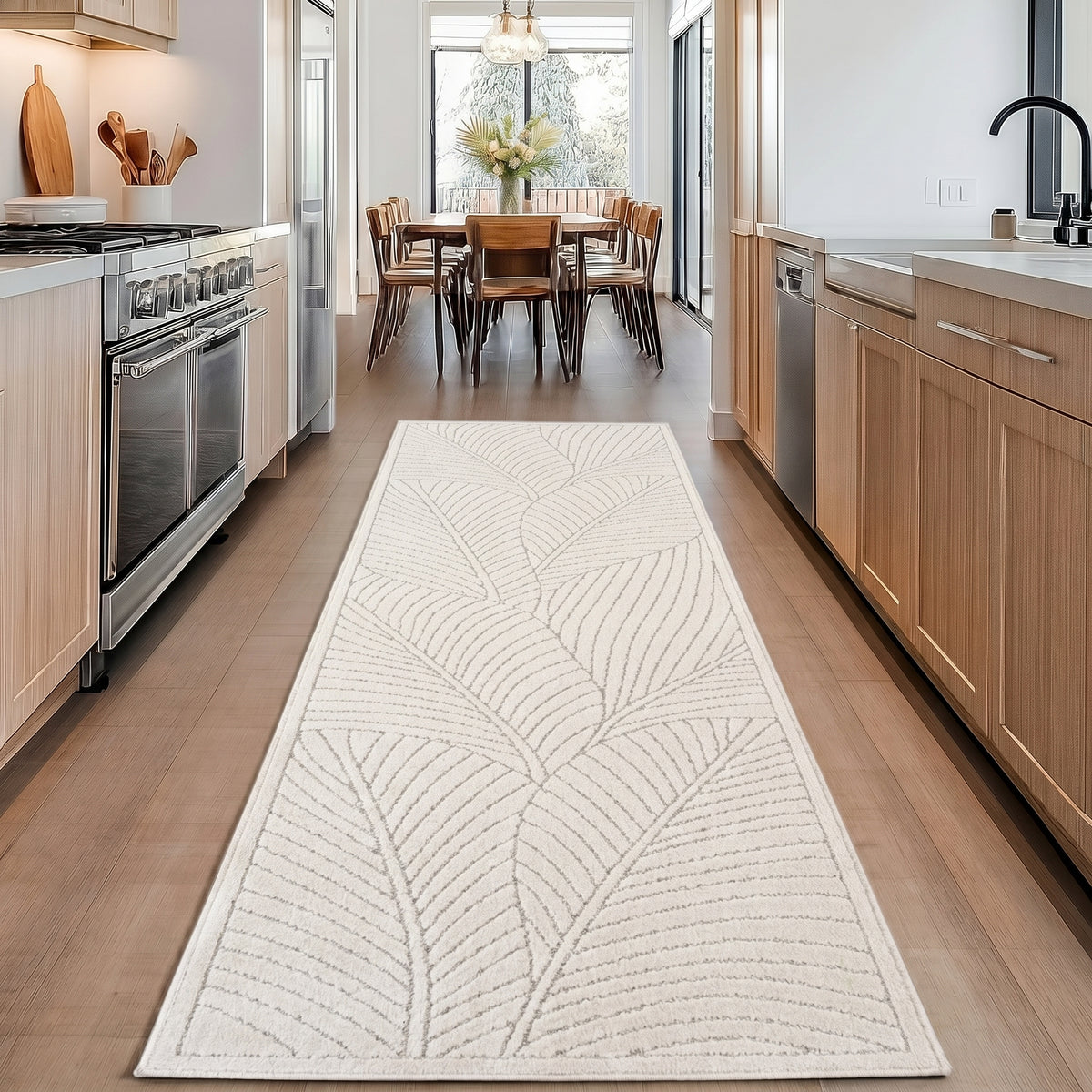 Carpettex Kurzflor Teppich 3D Hoch-Tief Skandi Boho Indoor Outdoor