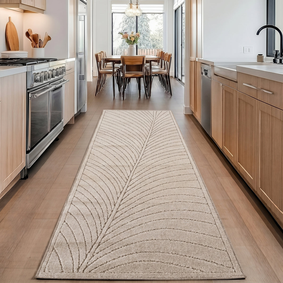 Carpettex Kurzflor Teppich 3D Hoch-Tief Skandi Boho Indoor Outdoor