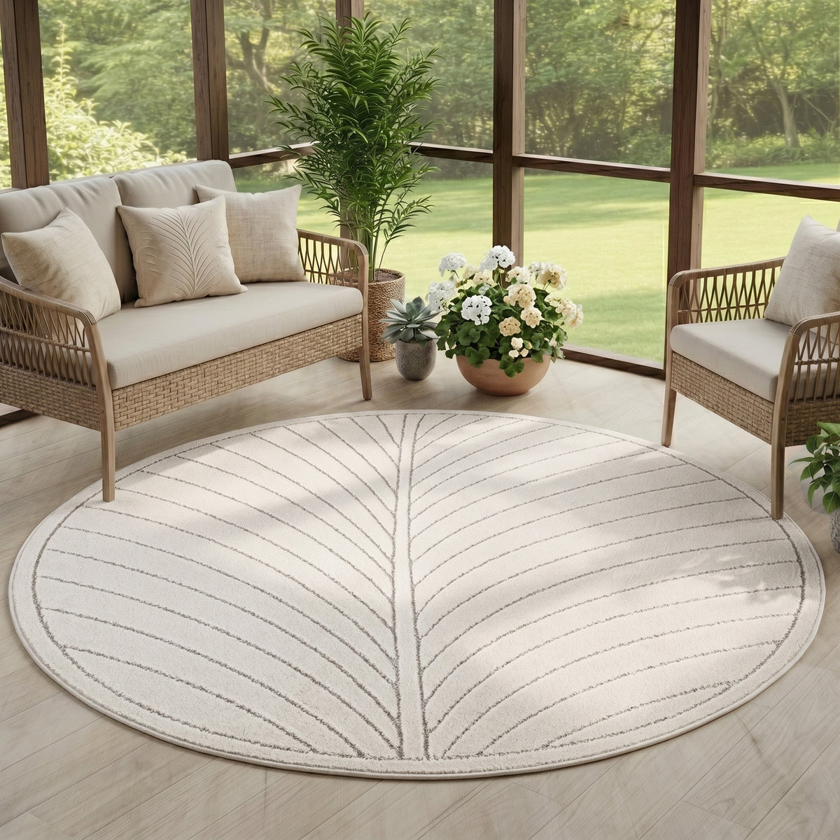 Carpettex Kurzflor Teppich 3D Hoch-Tief Skandi Boho Indoor Outdoor