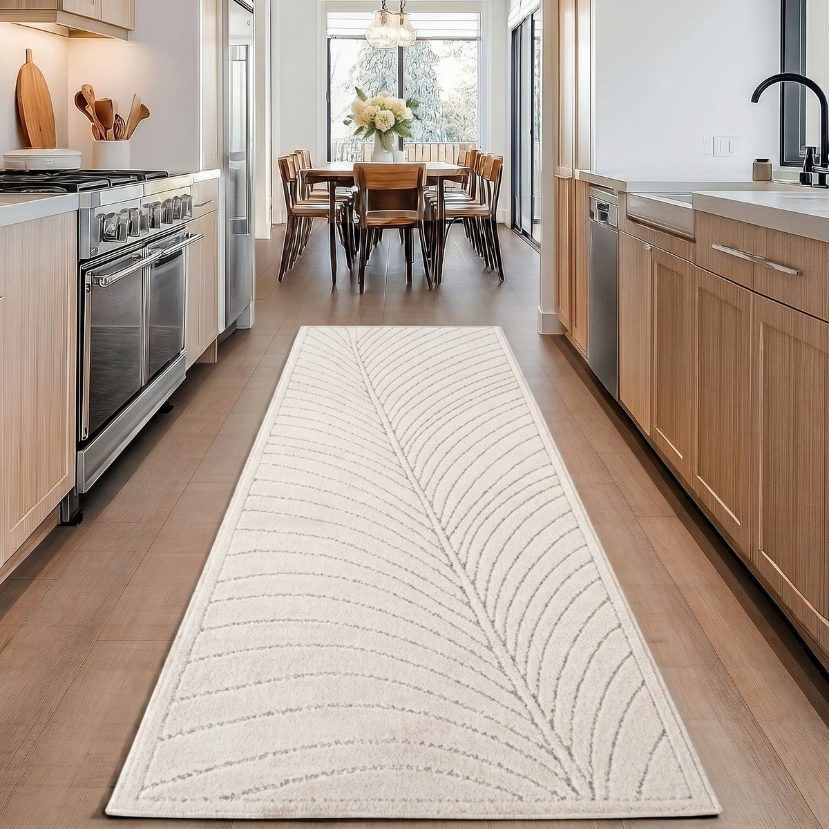 Carpettex Kurzflor Teppich 3D Hoch-Tief Skandi Boho Indoor Outdoor