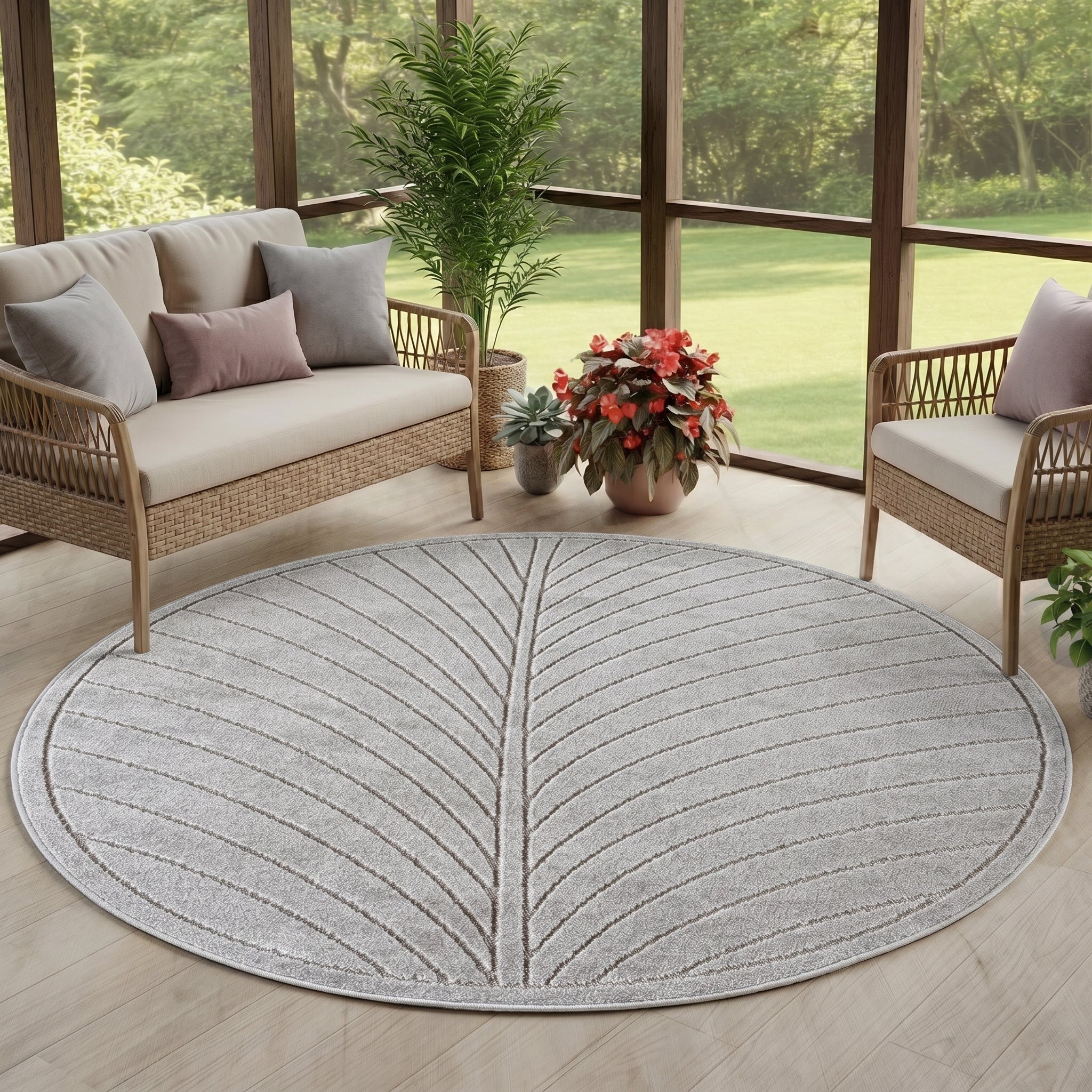 Carpettex Kurzflor Teppich 3D Hoch-Tief Skandi Boho Indoor Outdoor