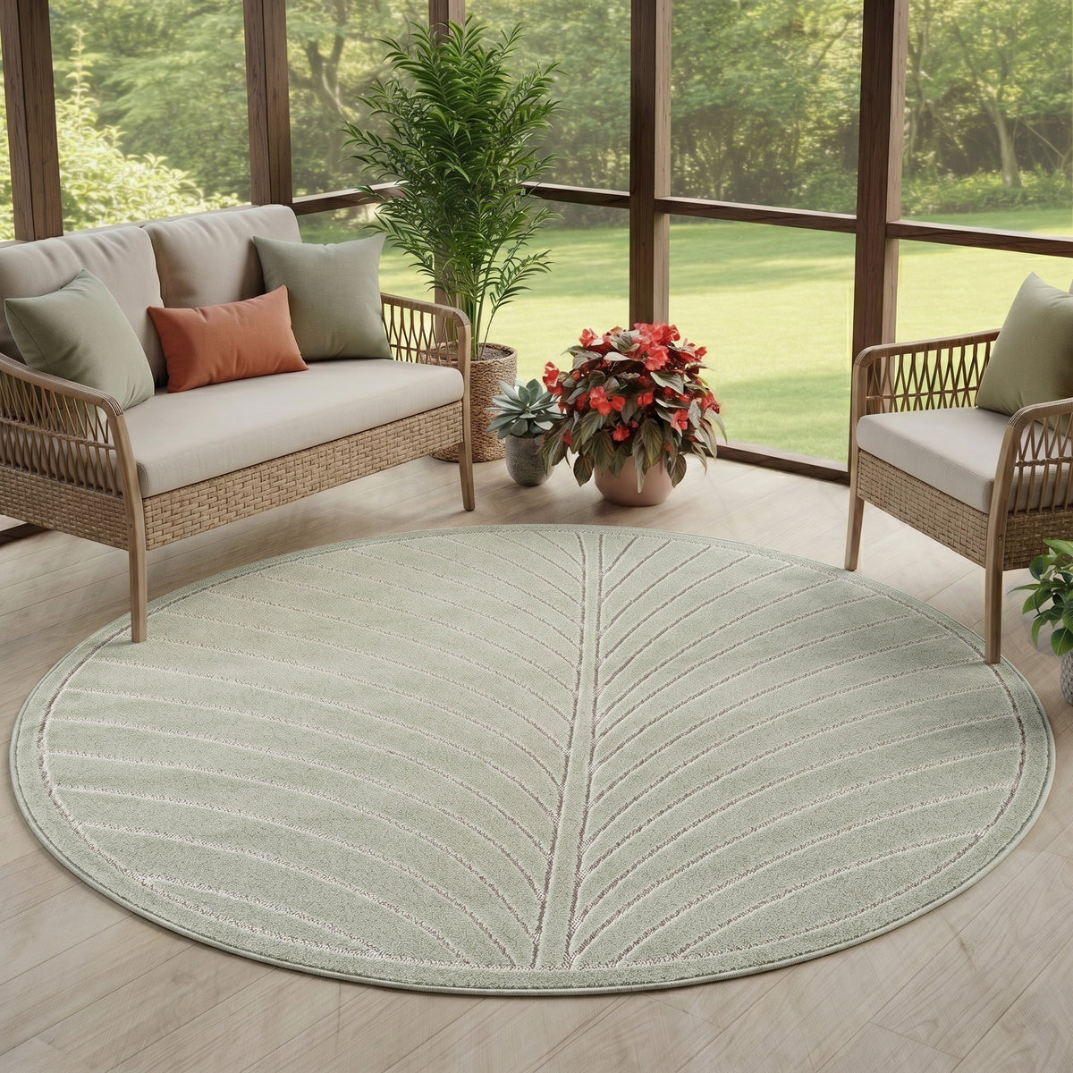 Carpettex Kurzflor Teppich 3D Hoch-Tief Skandi Boho Indoor Outdoor