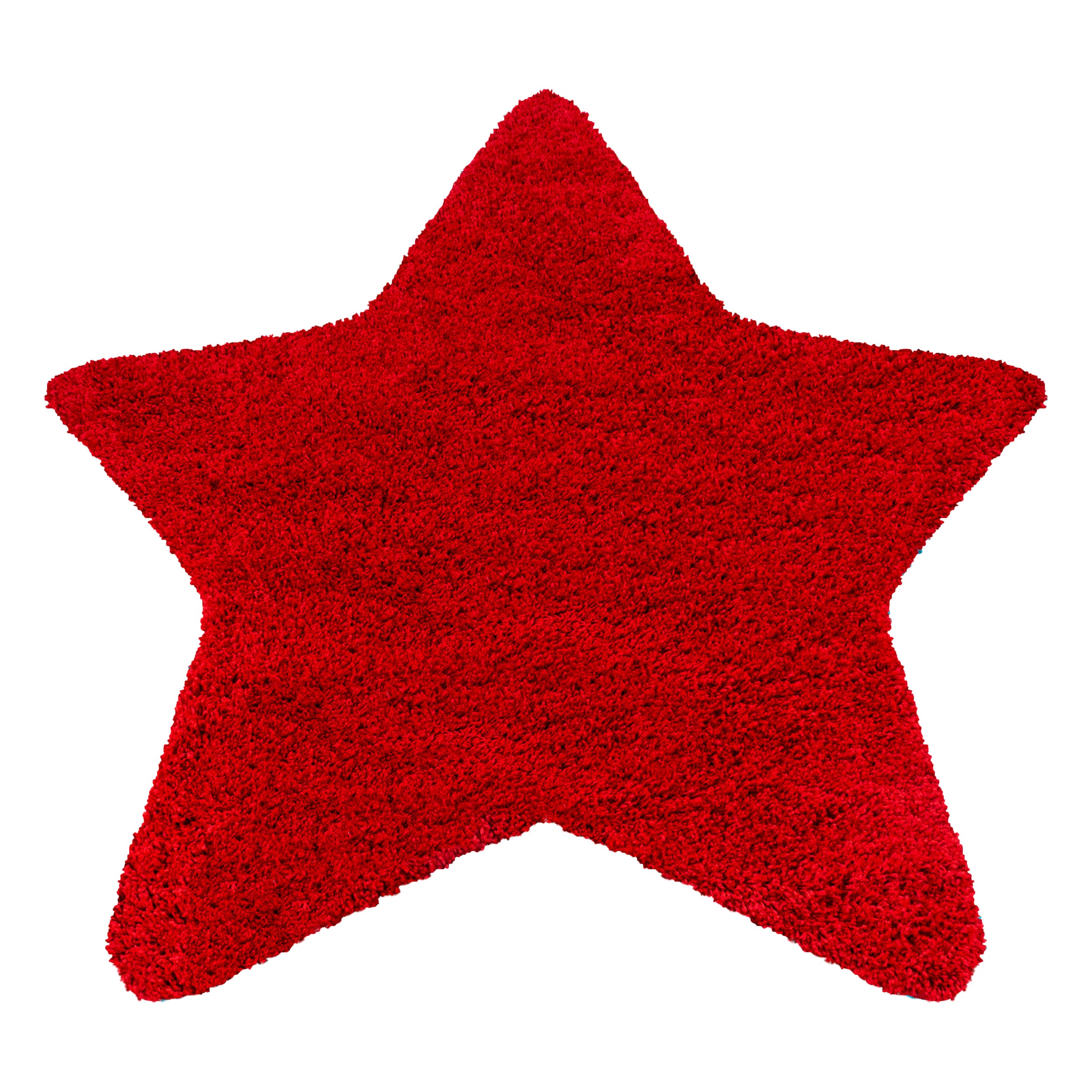 Hochflor Shaggy Teppich Kinderzimmer Sternform verschiedene Farben und größen