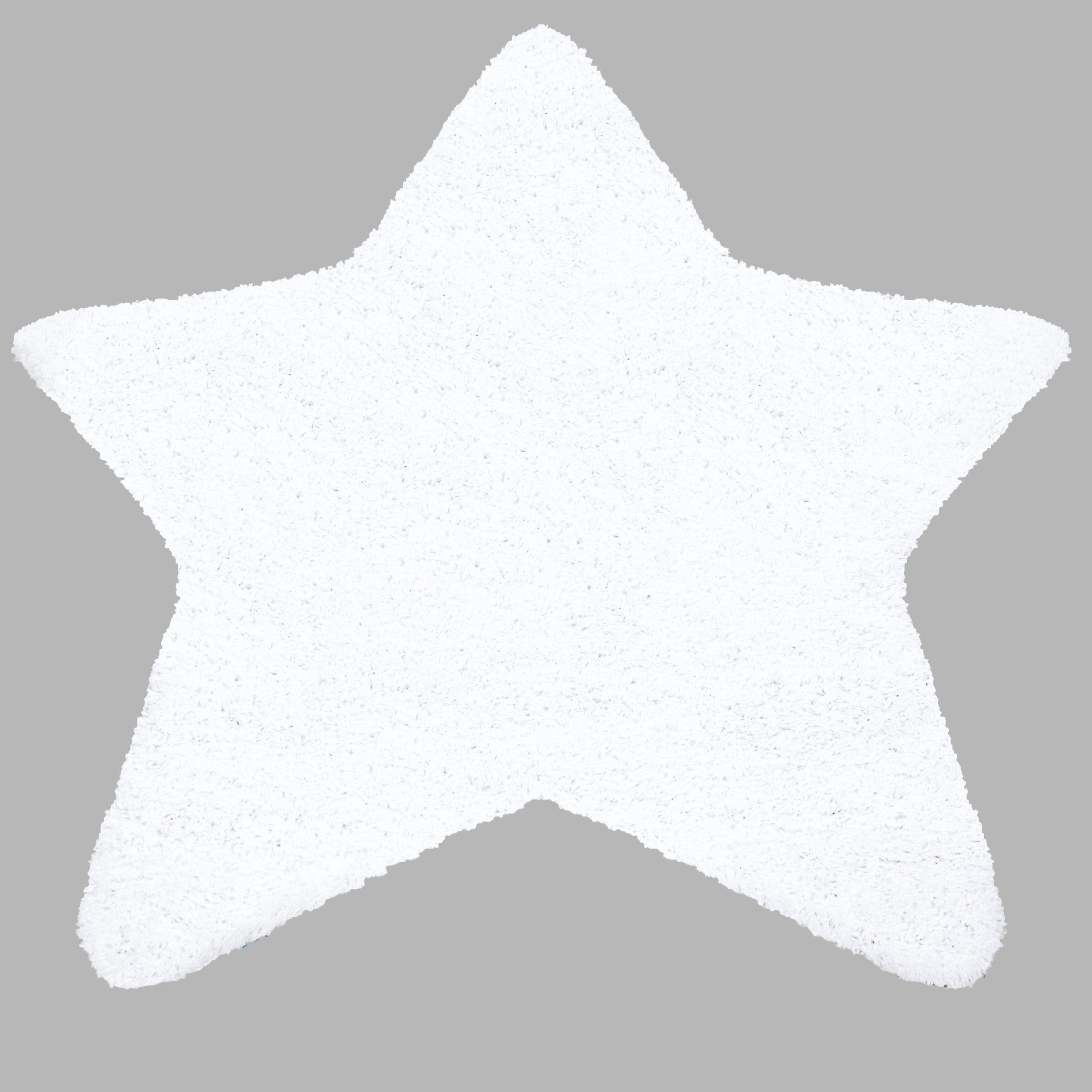 Hochflor Shaggy Teppich Kinderzimmer Sternform verschiedene Farben und größen