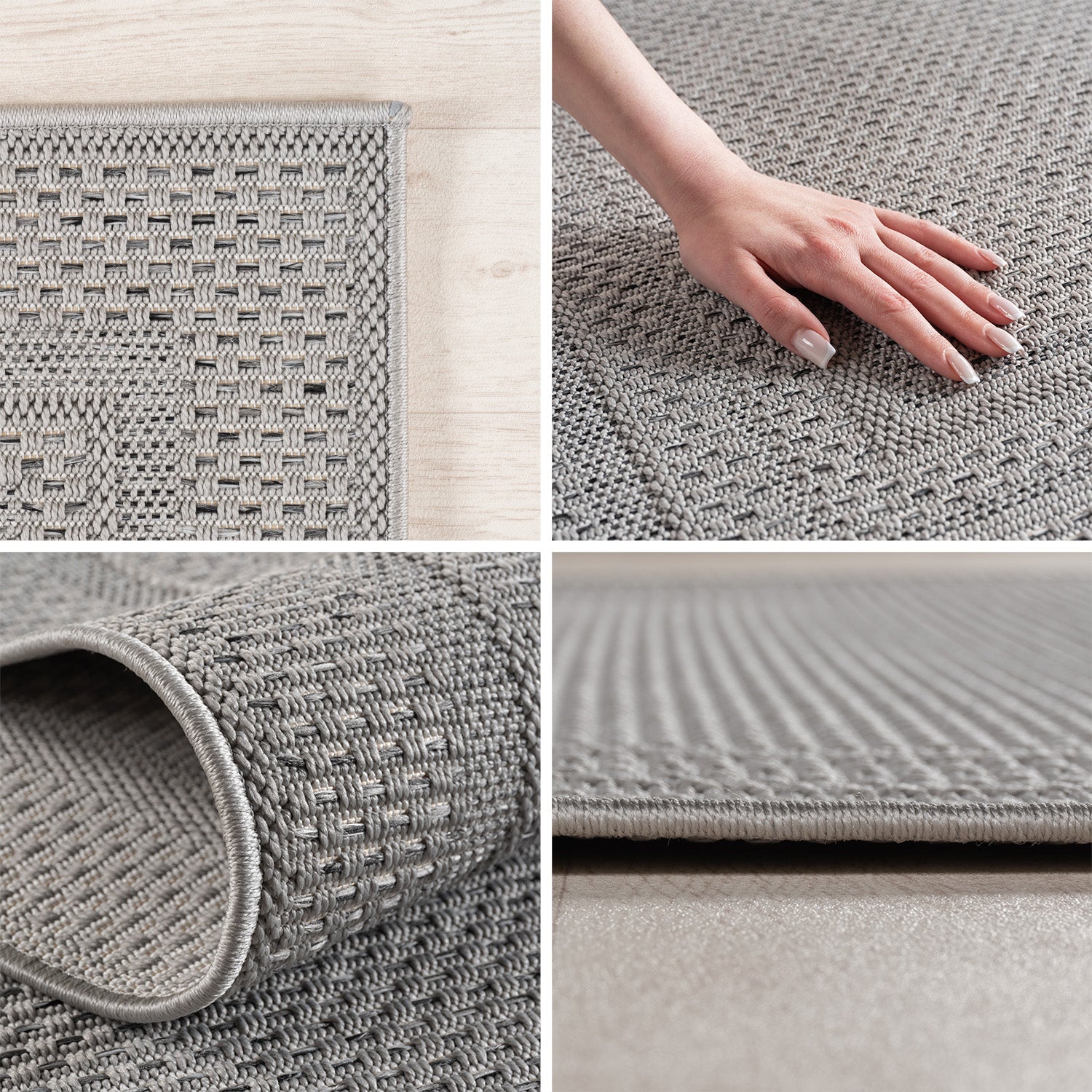Carpettex Outdoor Teppich wetterfest Balkon, Terrasse, Garten Skandi Boho-Design