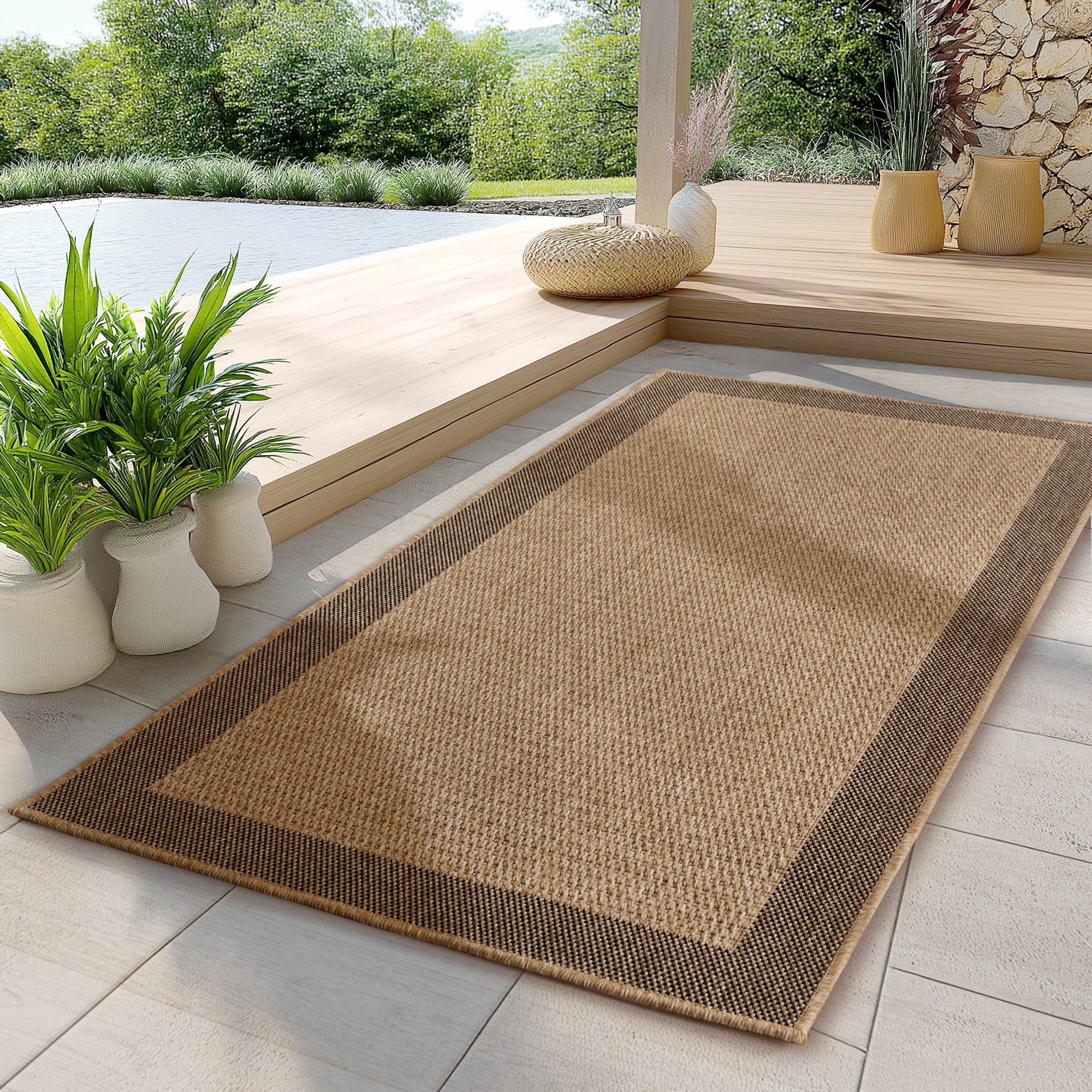 Tapis d'intérieur/extérieur Carpettex, résistant aux intempéries et robuste, idéal pour la cuisine, la terrasse et le jardin.