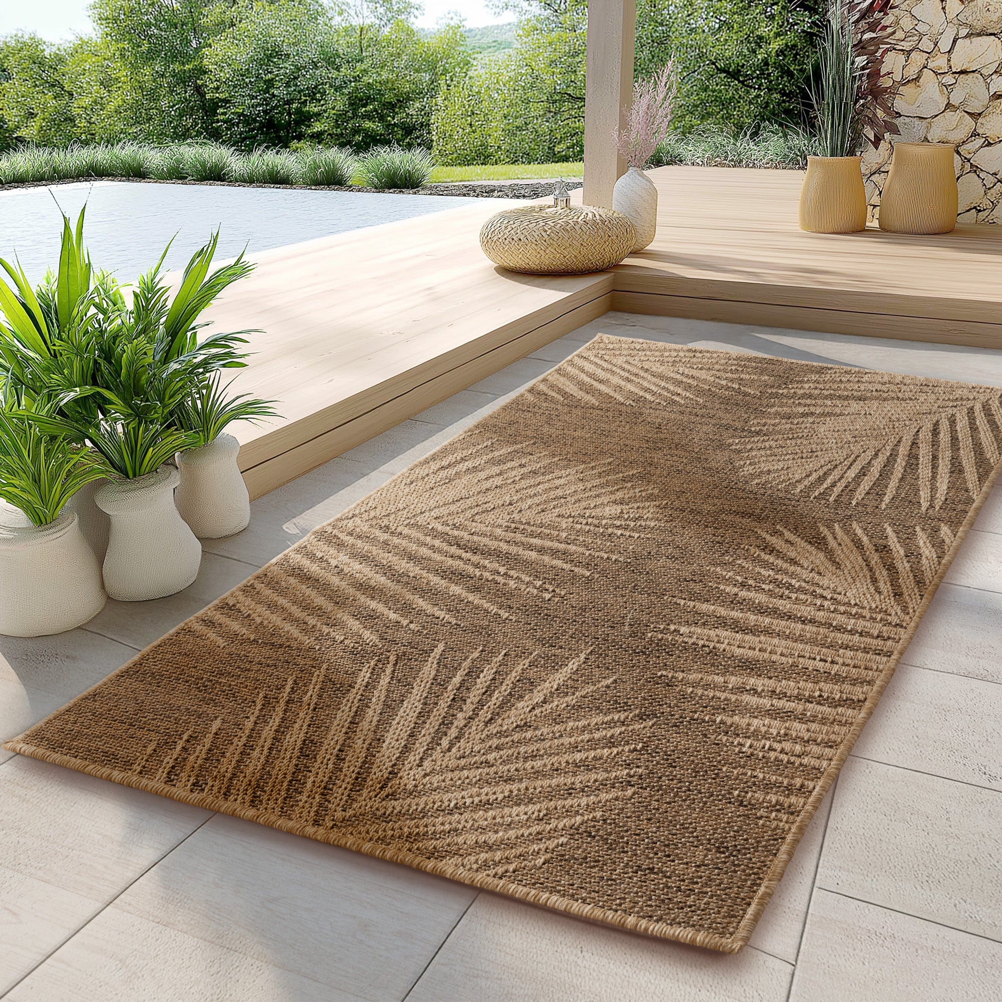 Tapis d'intérieur/extérieur Carpettex, résistant aux intempéries et robuste, idéal pour la cuisine, la terrasse et le jardin.