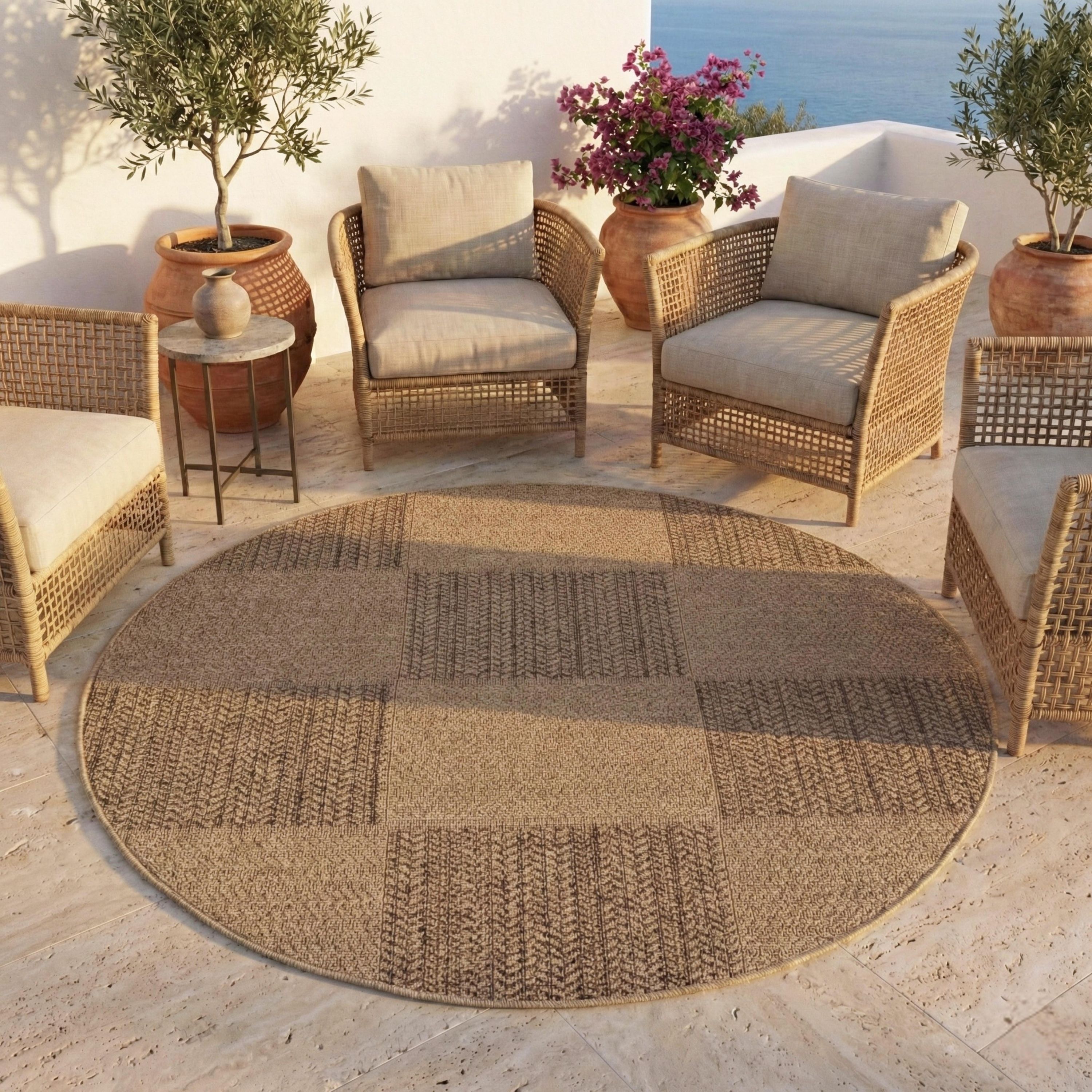 Tapis d'intérieur/extérieur Carpettex, résistant aux intempéries et robuste, idéal pour la cuisine, la terrasse et le jardin.