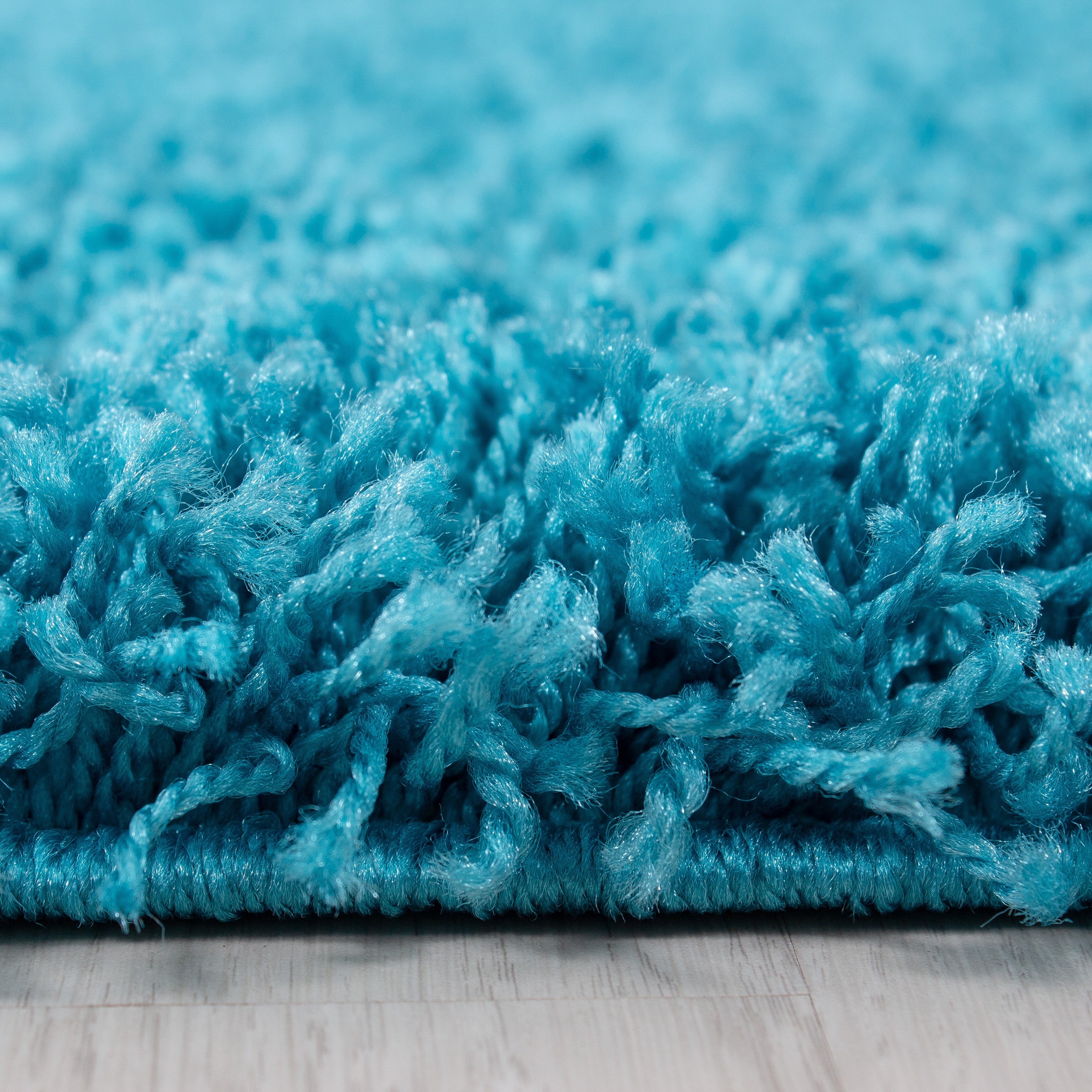 Hochflor Teppich Wohnzimmer Langflor Shaggy Teppich Einfarbig Design Flauschig