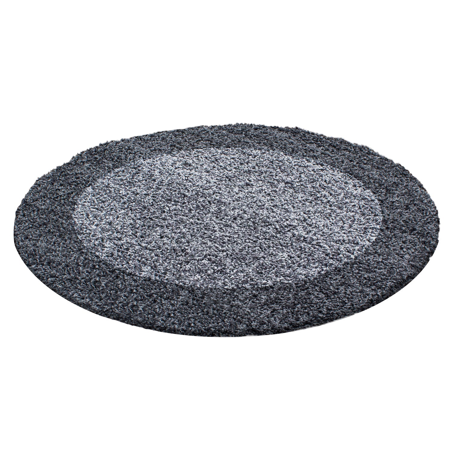 Tapis shaggy, poils profonds, tapis de salon à poils longs, motif bordure