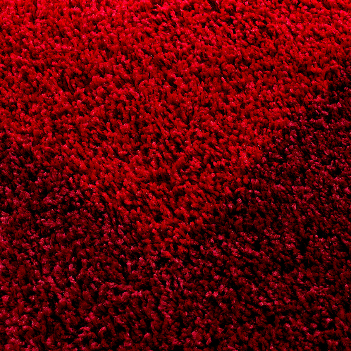 Runder Hochflor Teppich Wohnzimmer Langflor Shaggy Gemustert in Bordüre Design