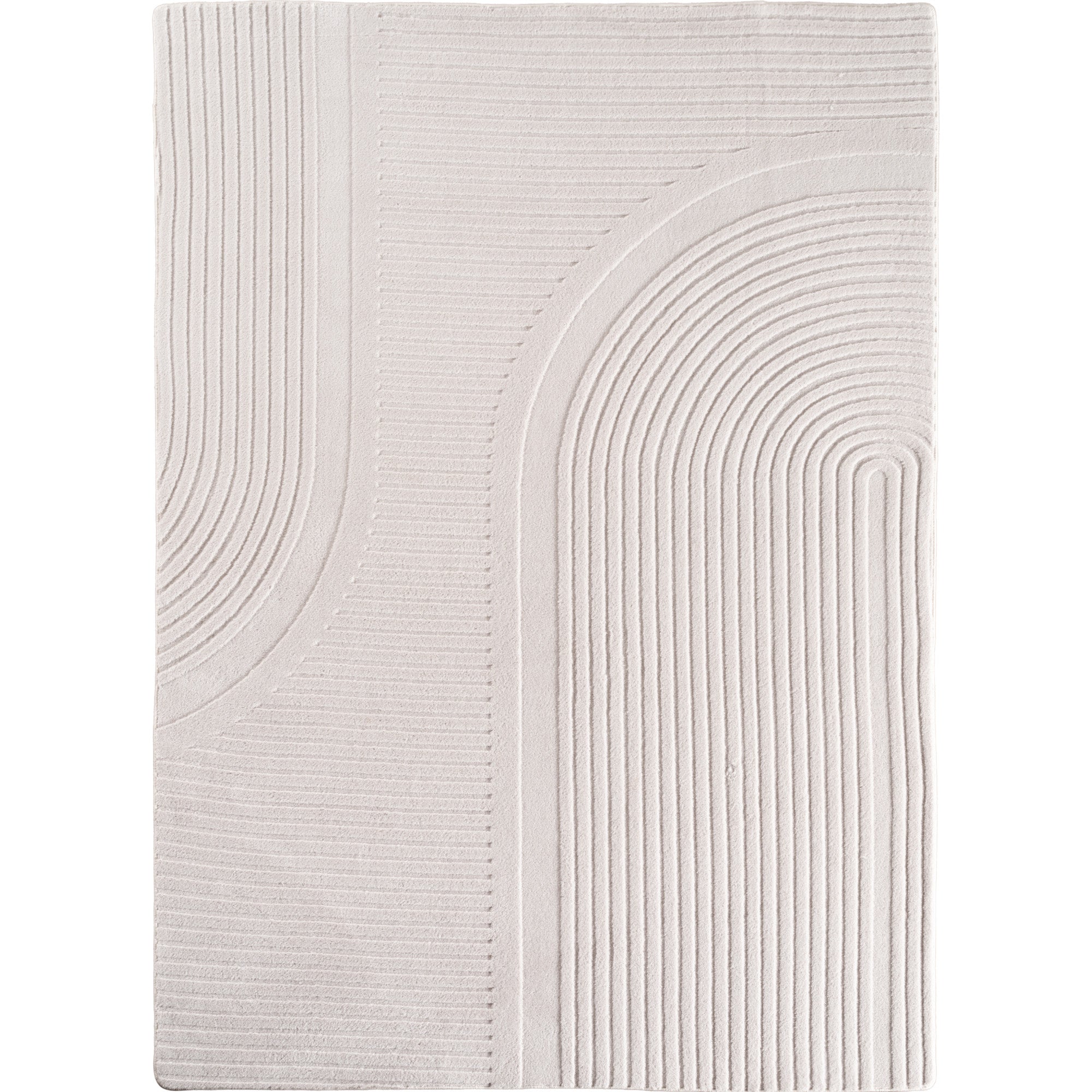 Einfarbig Skandinavischer Boho Teppich Wohnzimmer Beige Creme Waschbarer Teppich
