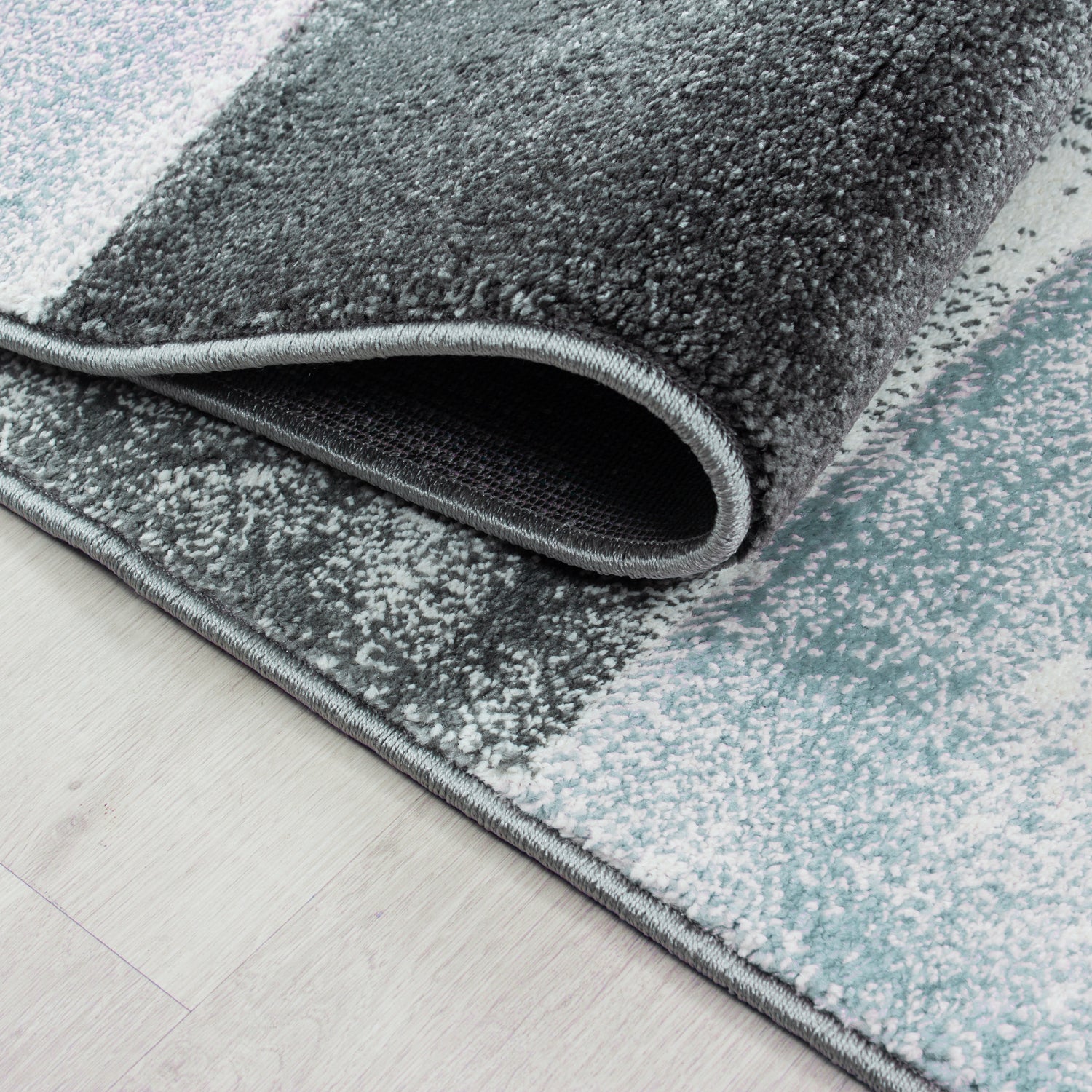 Designer Wohnzimmer Teppich Modern Design handgearbeiteter Konturenschnitt