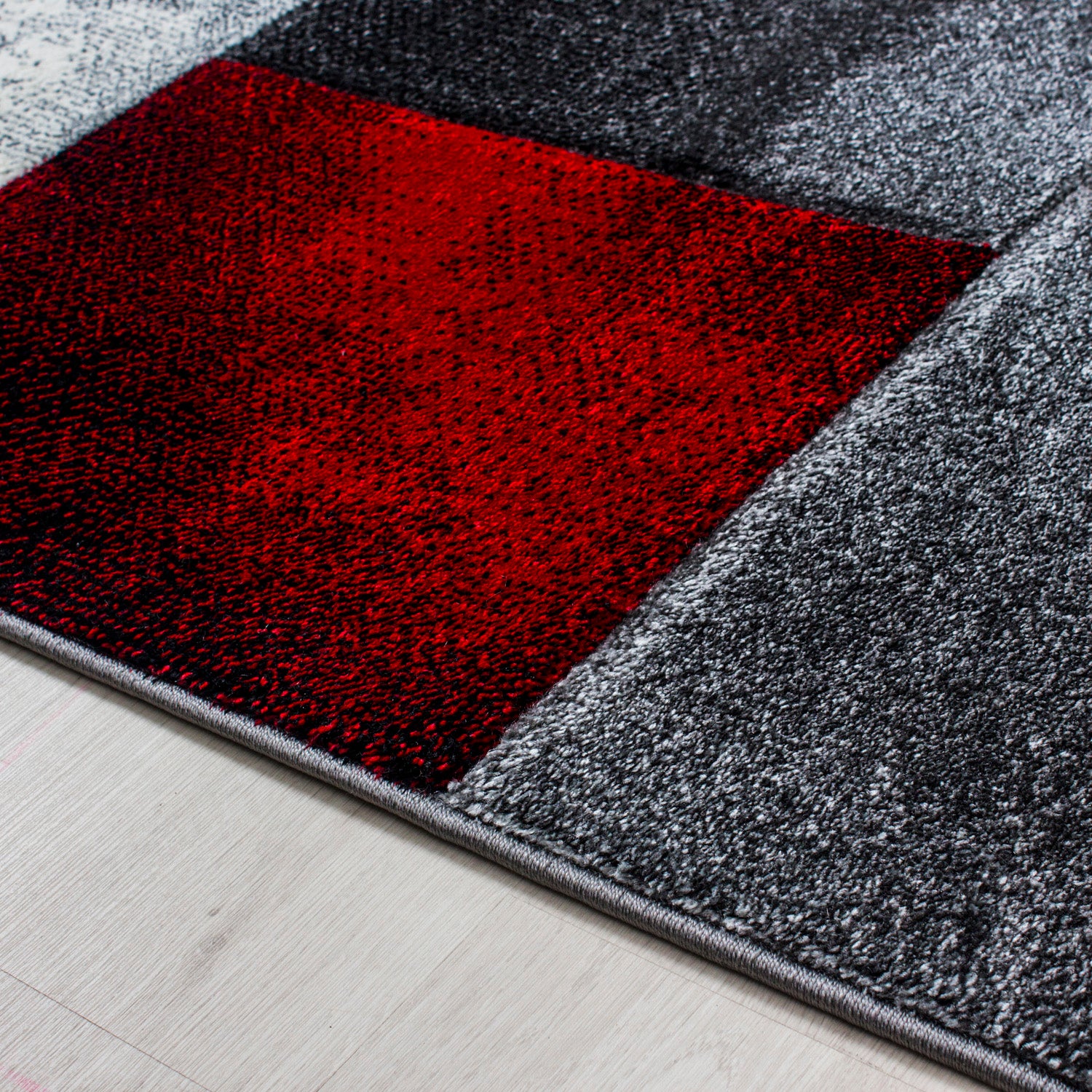 Designer Wohnzimmer Teppich Modern Design handgearbeiteter Konturenschnitt