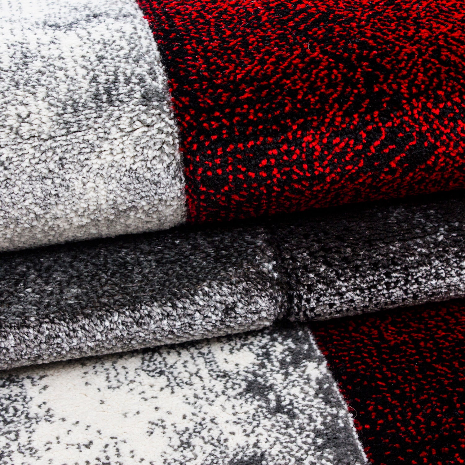 Designer Wohnzimmer Teppich Modern Design handgearbeiteter Konturenschnitt