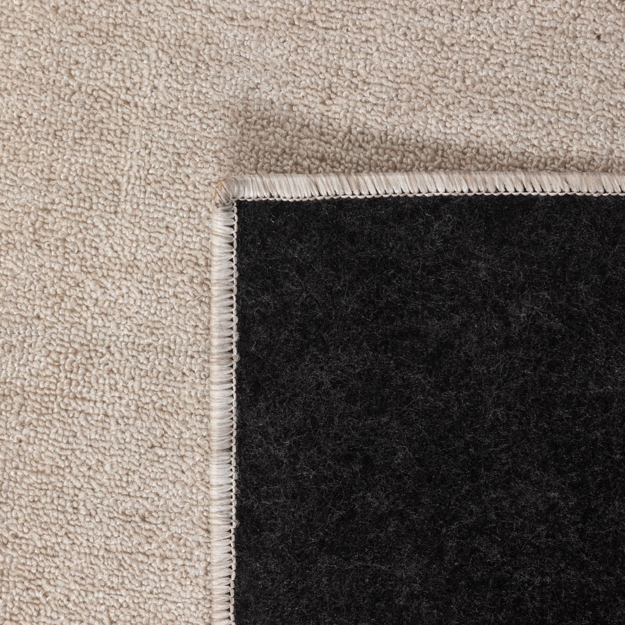 Runder Teppich Kurzflor Flachgewebe Schlingenteppich meliert für Wohnzimmer