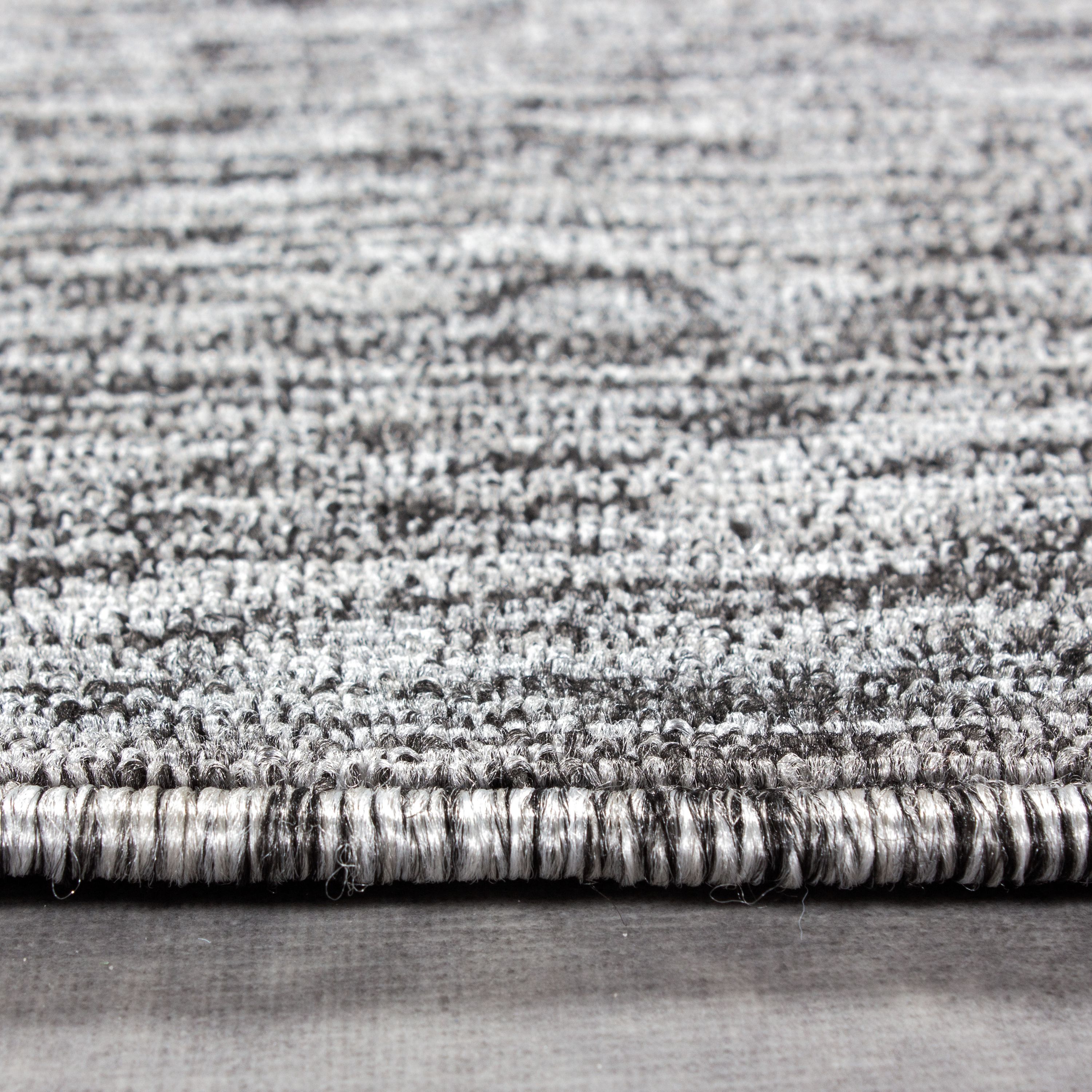 Tapis moderne à poils courts, à tissage plat, à boucles, chiné, pour salon