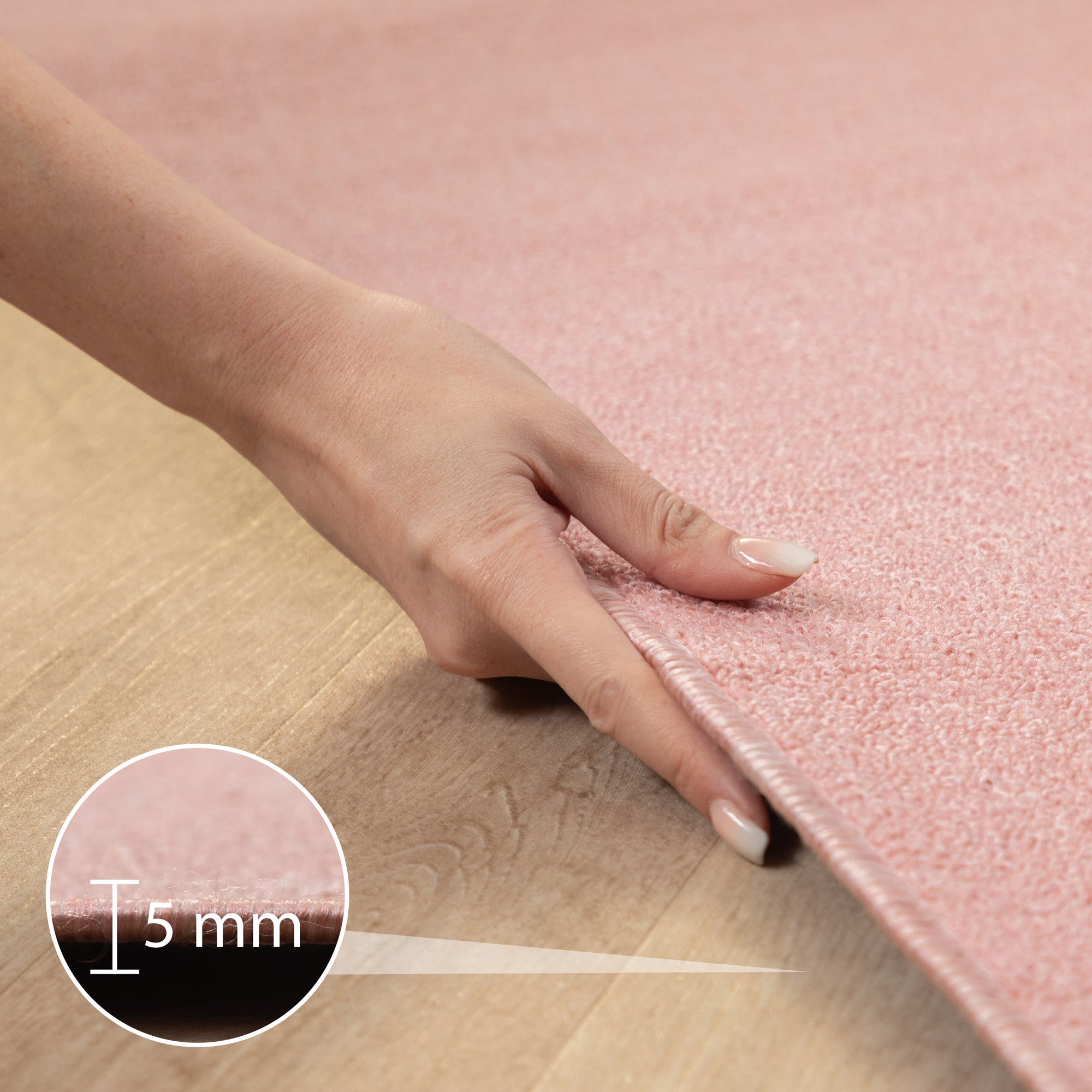Teppich Wohnzimmer Kurzflor Flachgewebe Schlingenteppich meliert Pflegeleicht