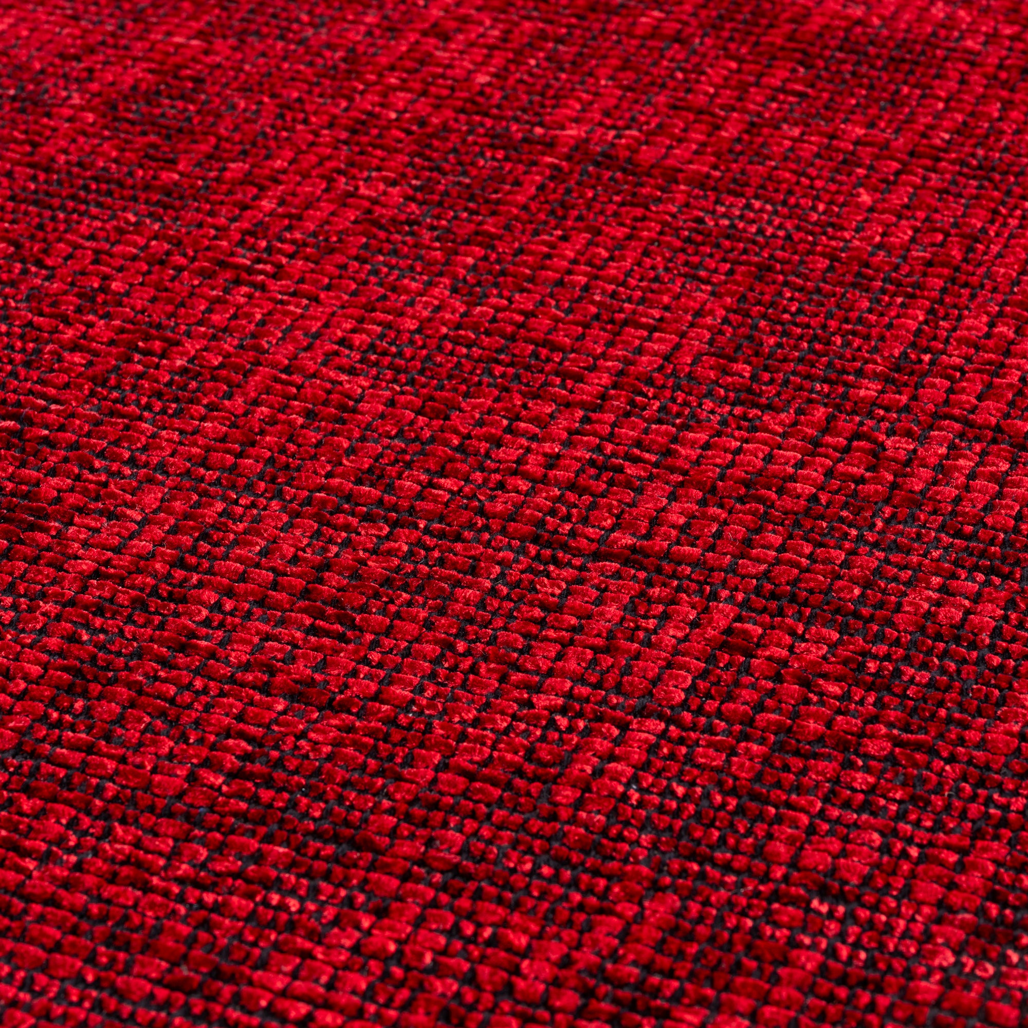 Chenille Teppich Baumwolle, Vintage Waschbar, Rutschfest Einfarbig Wohnzimmer