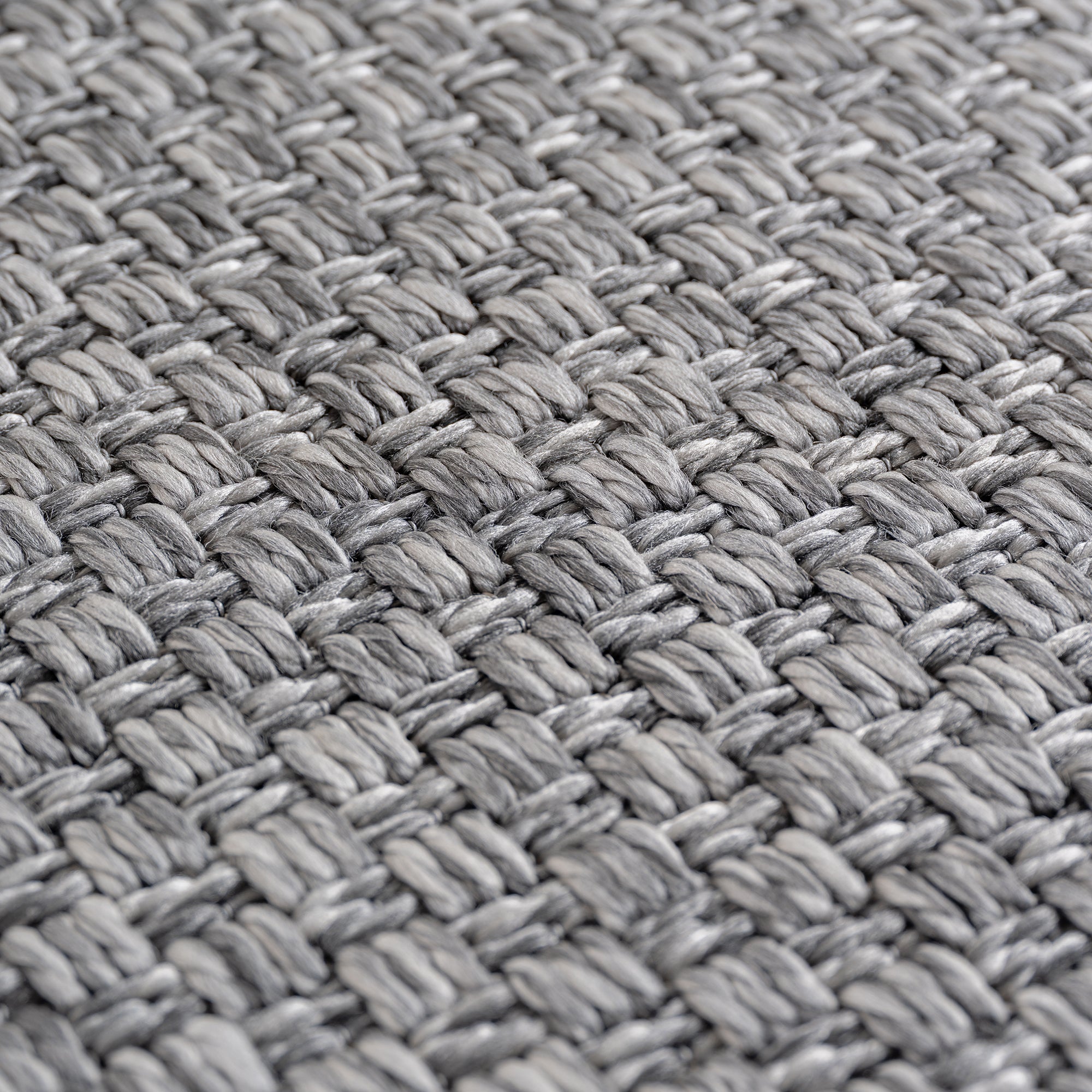 Carpettex Outdoor Teppich Wetterfest Küche Balkon & Wohnzimmer Boho Stil Grau-1
