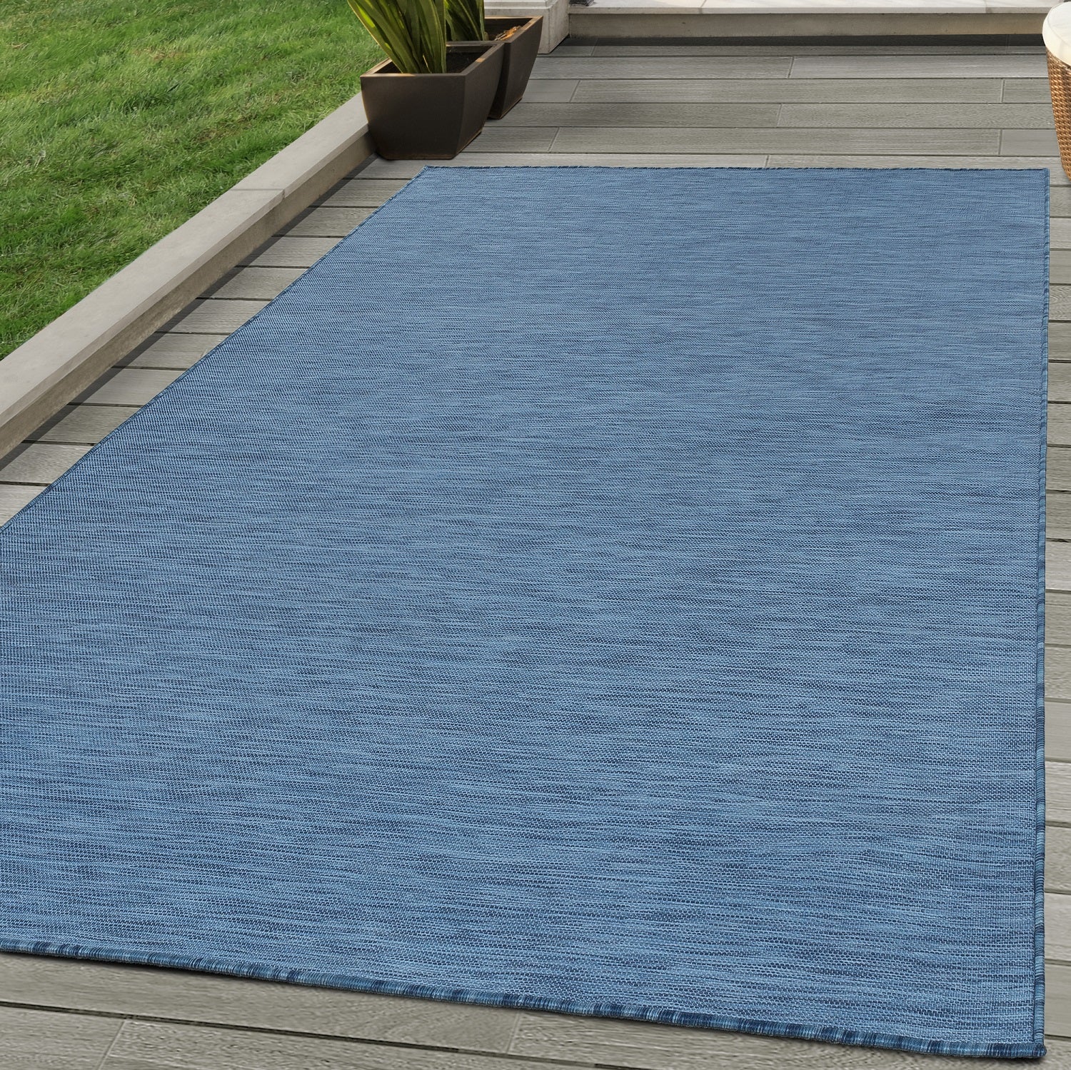 In-& Outdoor Teppich Einfarbig Modern Küche Balkon Terrasse Wohnzimmer Teppich