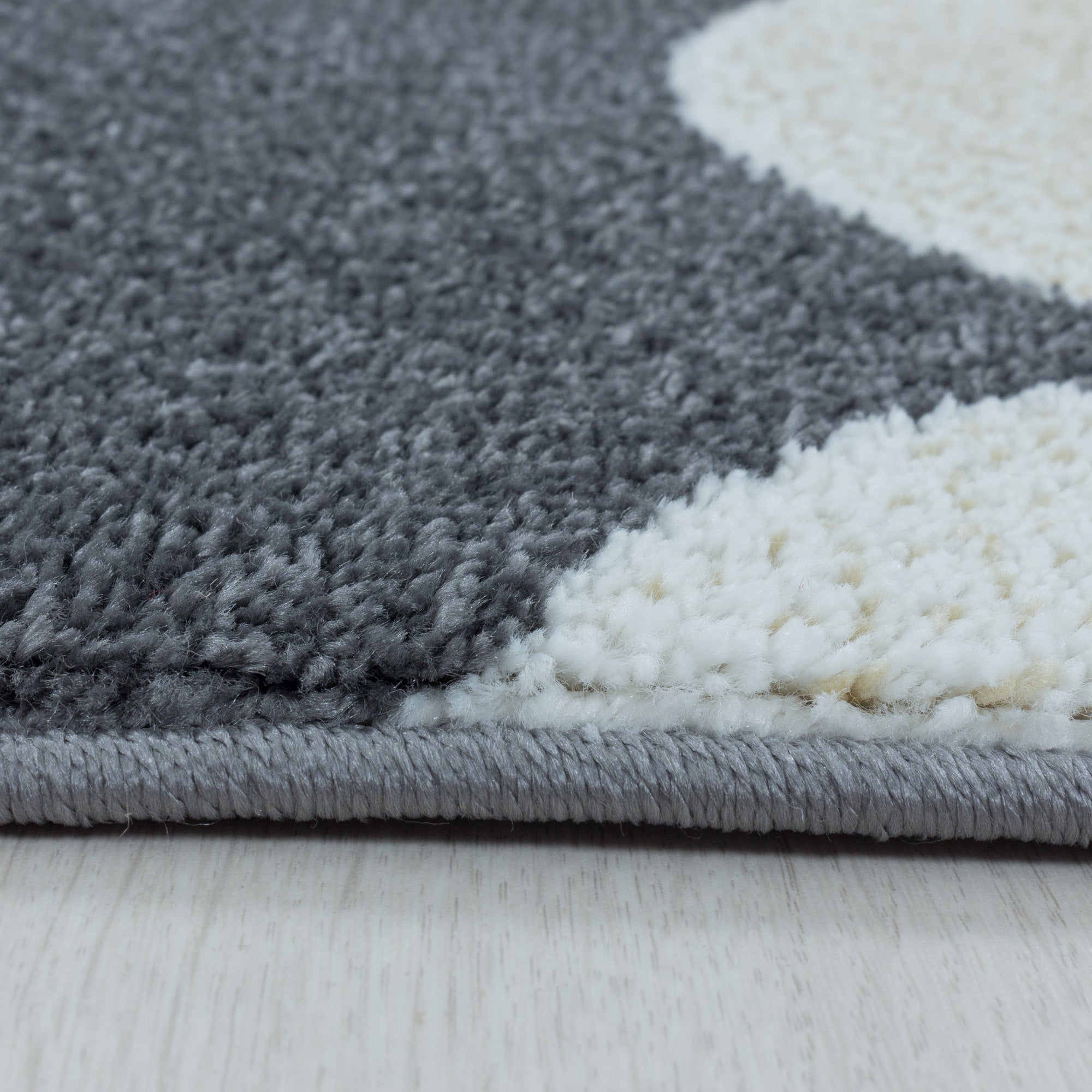 Kinderteppich Mond- und Sterne Design Weich Pflegeleicht Teppich Kinderzimmer