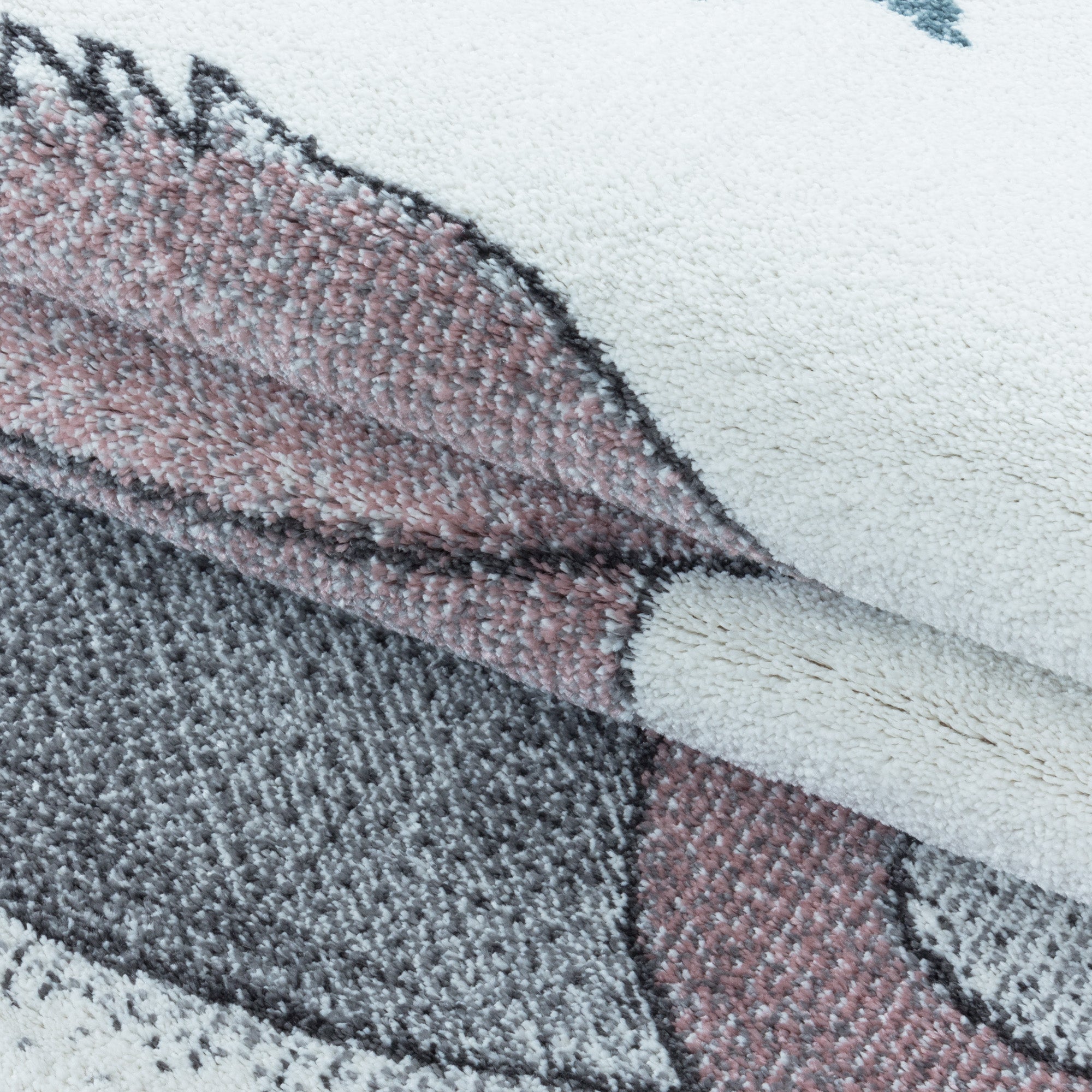 Kinderteppich süße Dinosaurier Design Modern Pflegeleicht Teppich Kinderzimmer